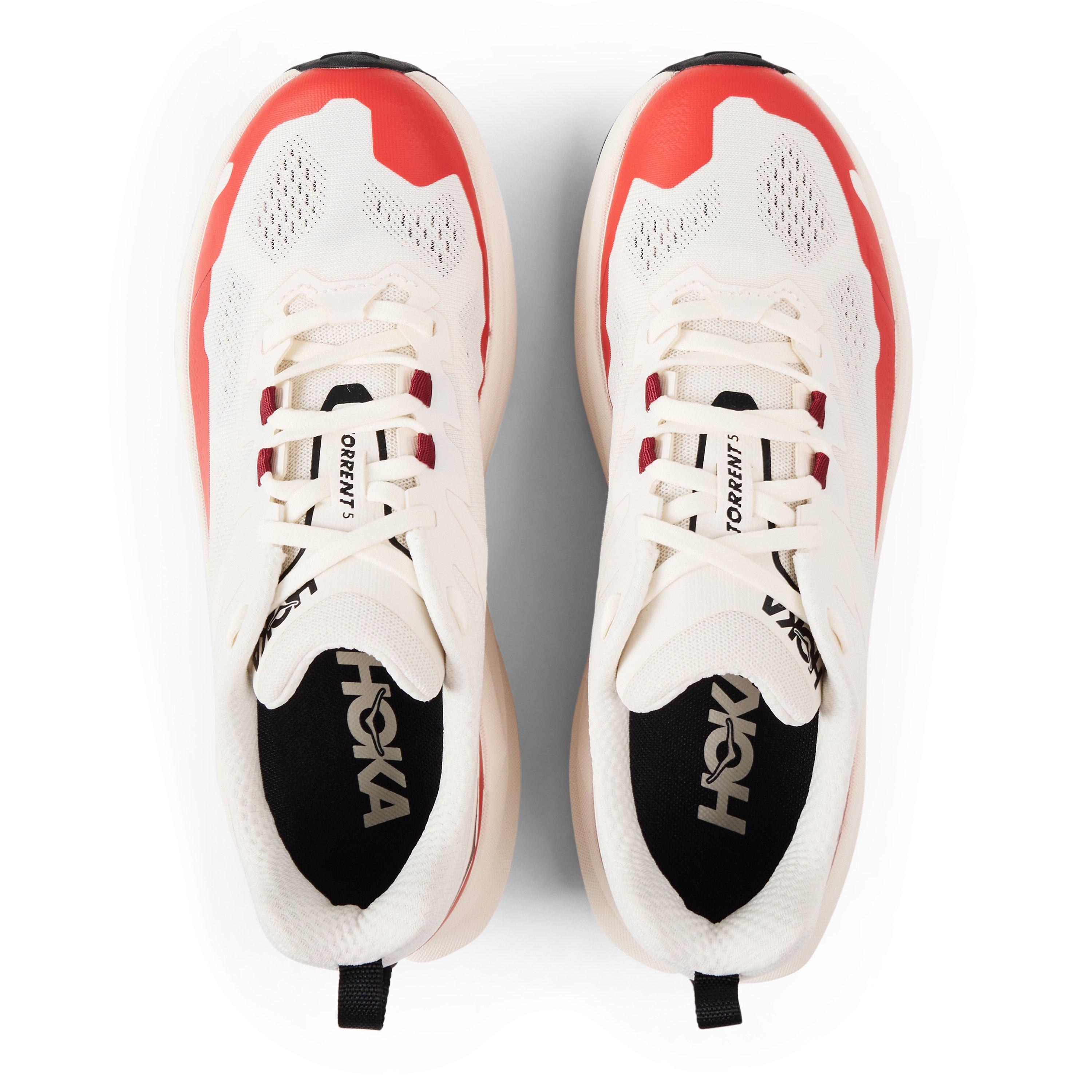 Alabaster/Red - Hoka - Women's Torrent 5 Trail Running Shoes - 4