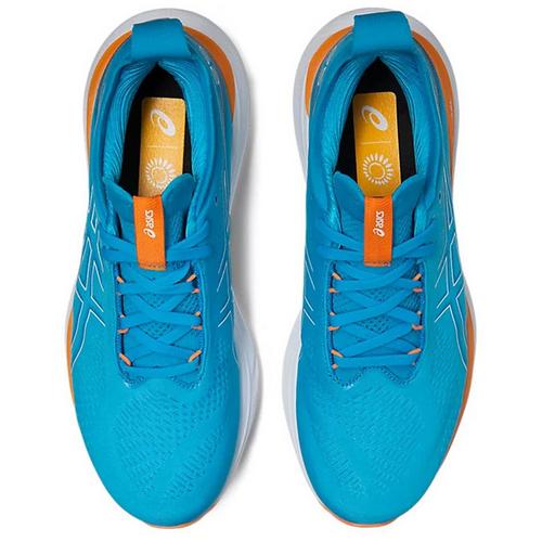 IS BLUE/S PEACH - Asics - GEL Nimbus 25 Mens Running Shoes - 3