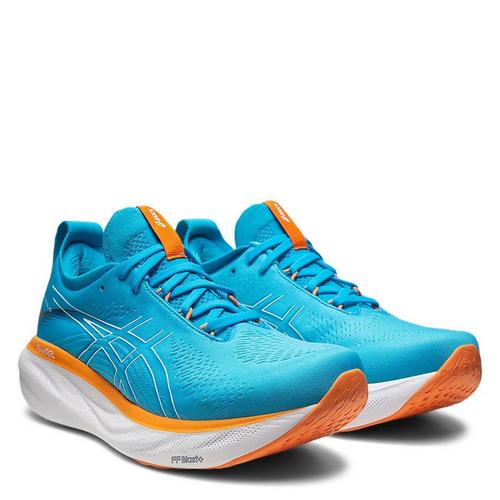 IS BLUE/S PEACH - Asics - GEL Nimbus 25 Mens Running Shoes - 5