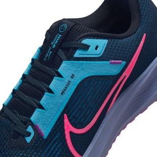 Blk/Pink-B.Blue - Nike - Pegasus 40 SE Mens Running Shoes - 10