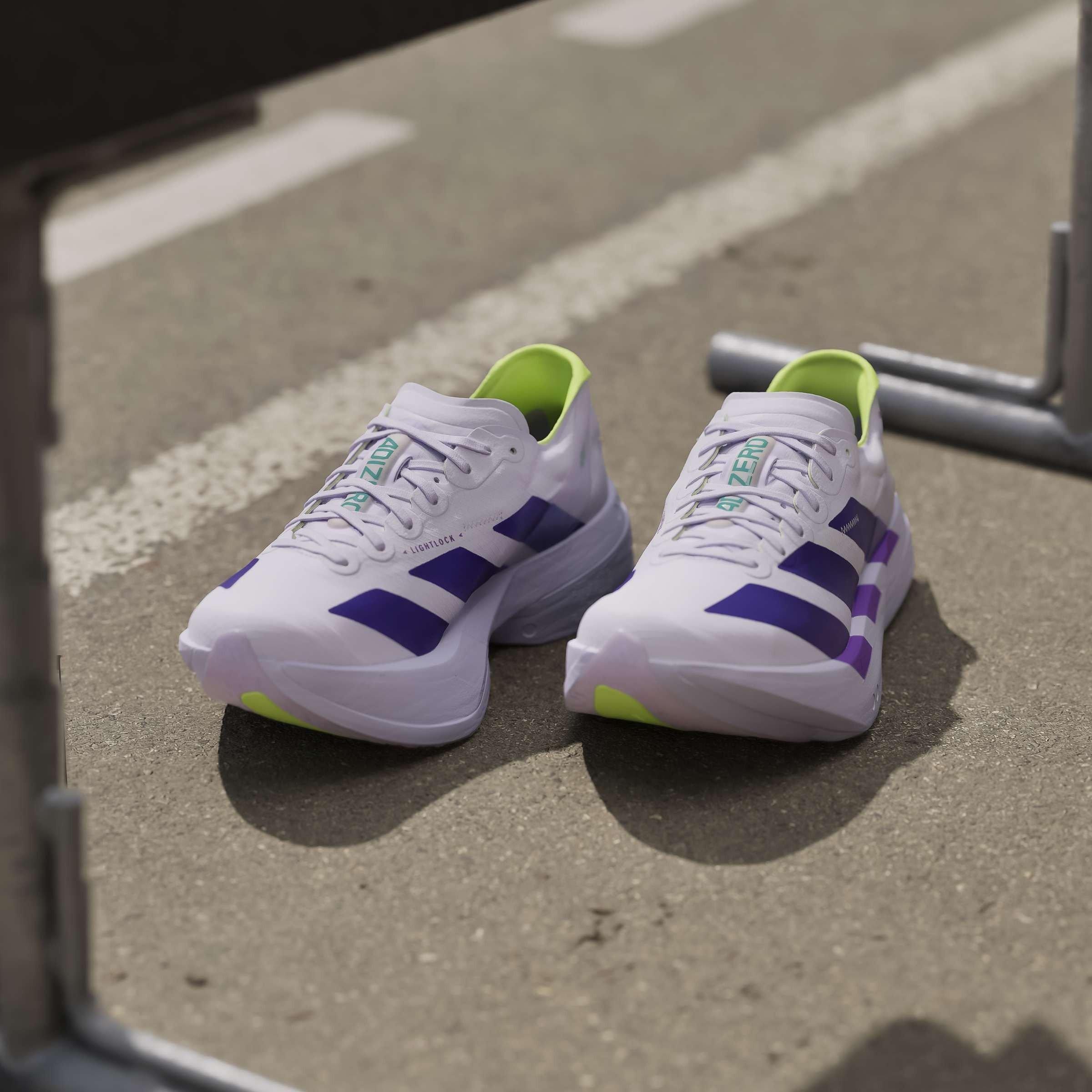 Viola/Verde - adidas - Women's Adios Pro 4 Road Running Shoes - 12