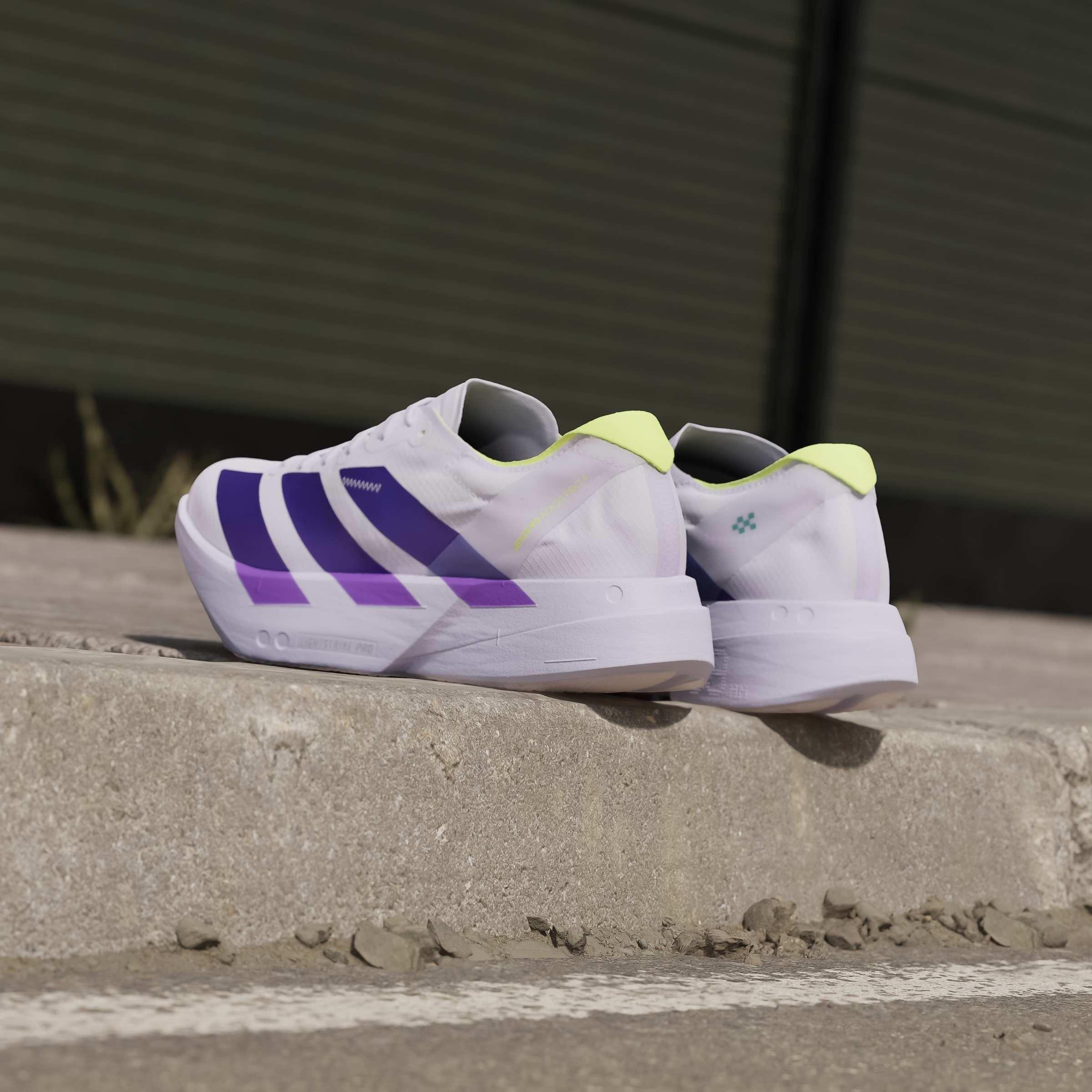 Viola/Verde - adidas - Women's Adios Pro 4 Road Running Shoes - 13