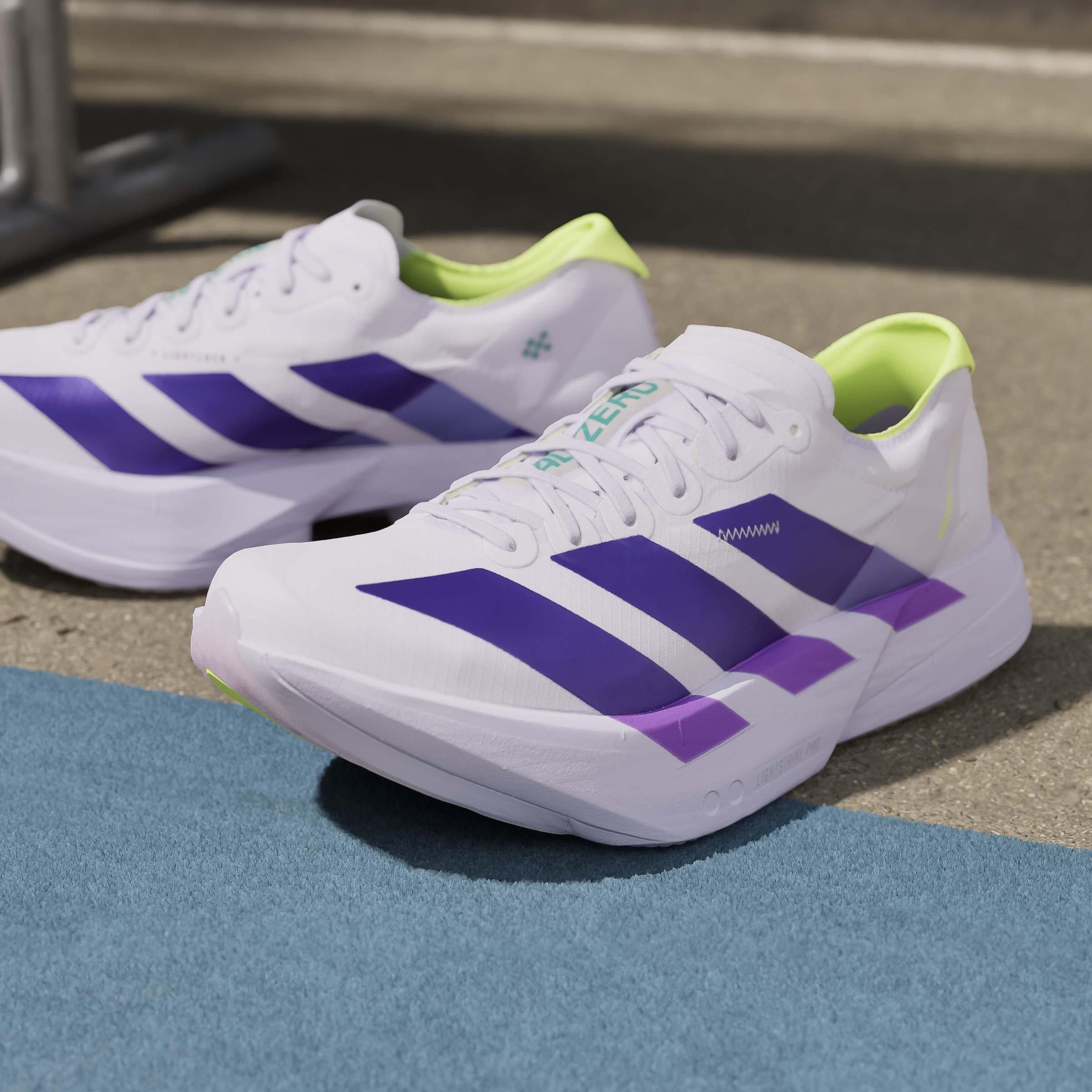 Viola/Verde - adidas - Women's Adios Pro 4 Road Running Shoes - 16