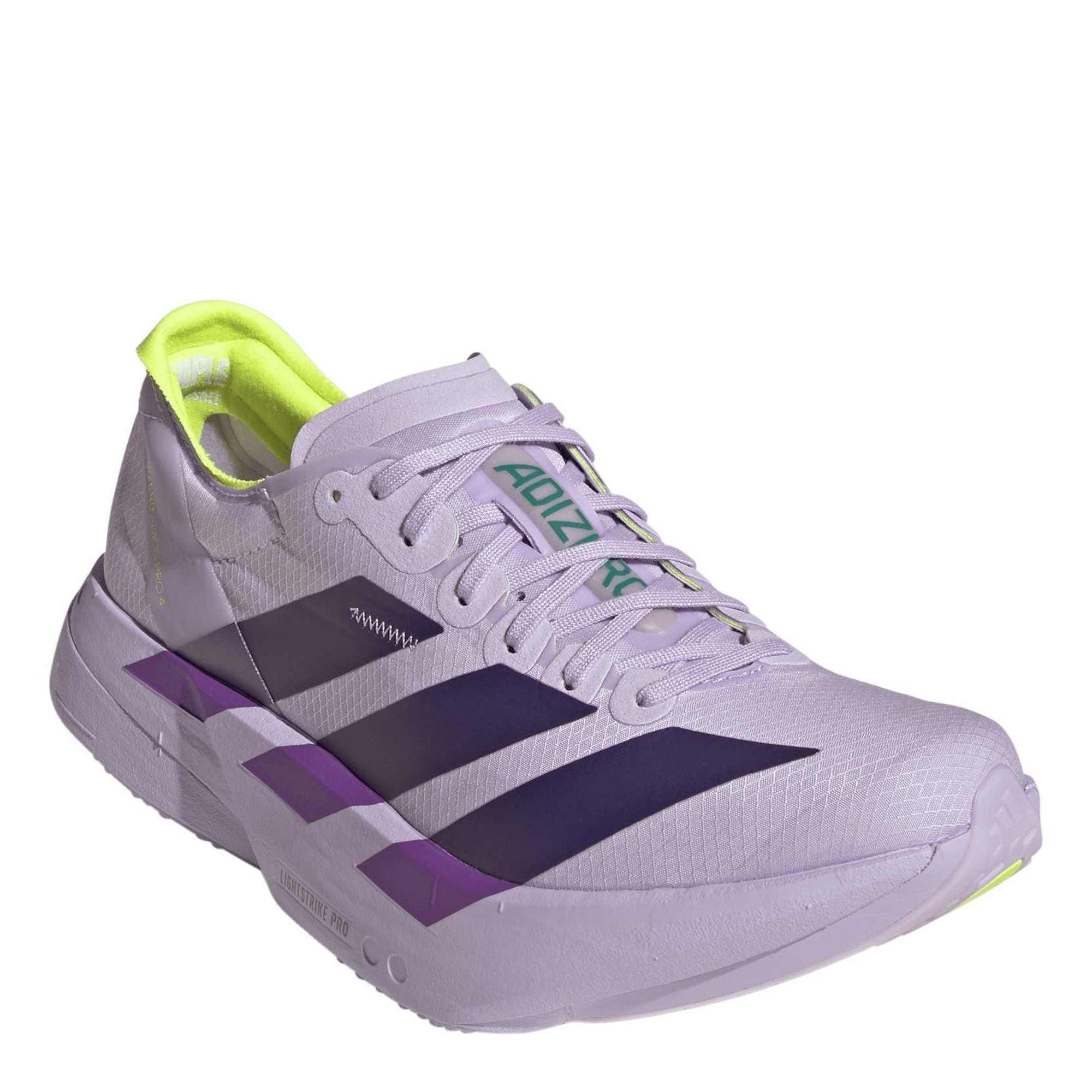 Viola/Verde - adidas - Women's Adios Pro 4 Road Running Shoes - 3