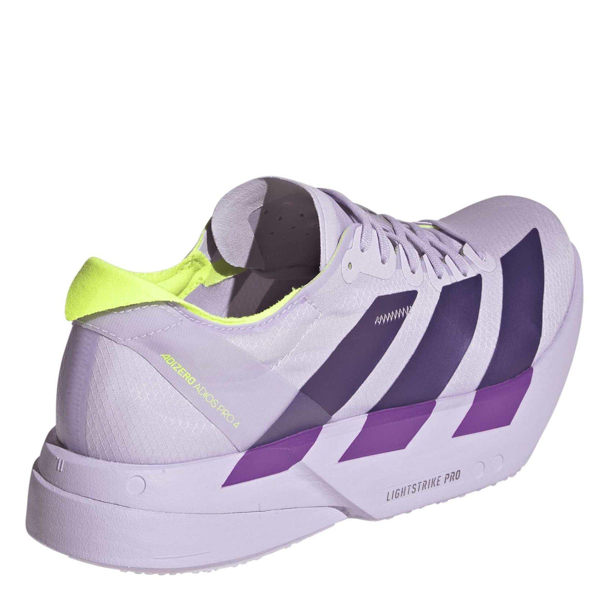 Viola/Verde - adidas - Women's Adios Pro 4 Road Running Shoes - 4