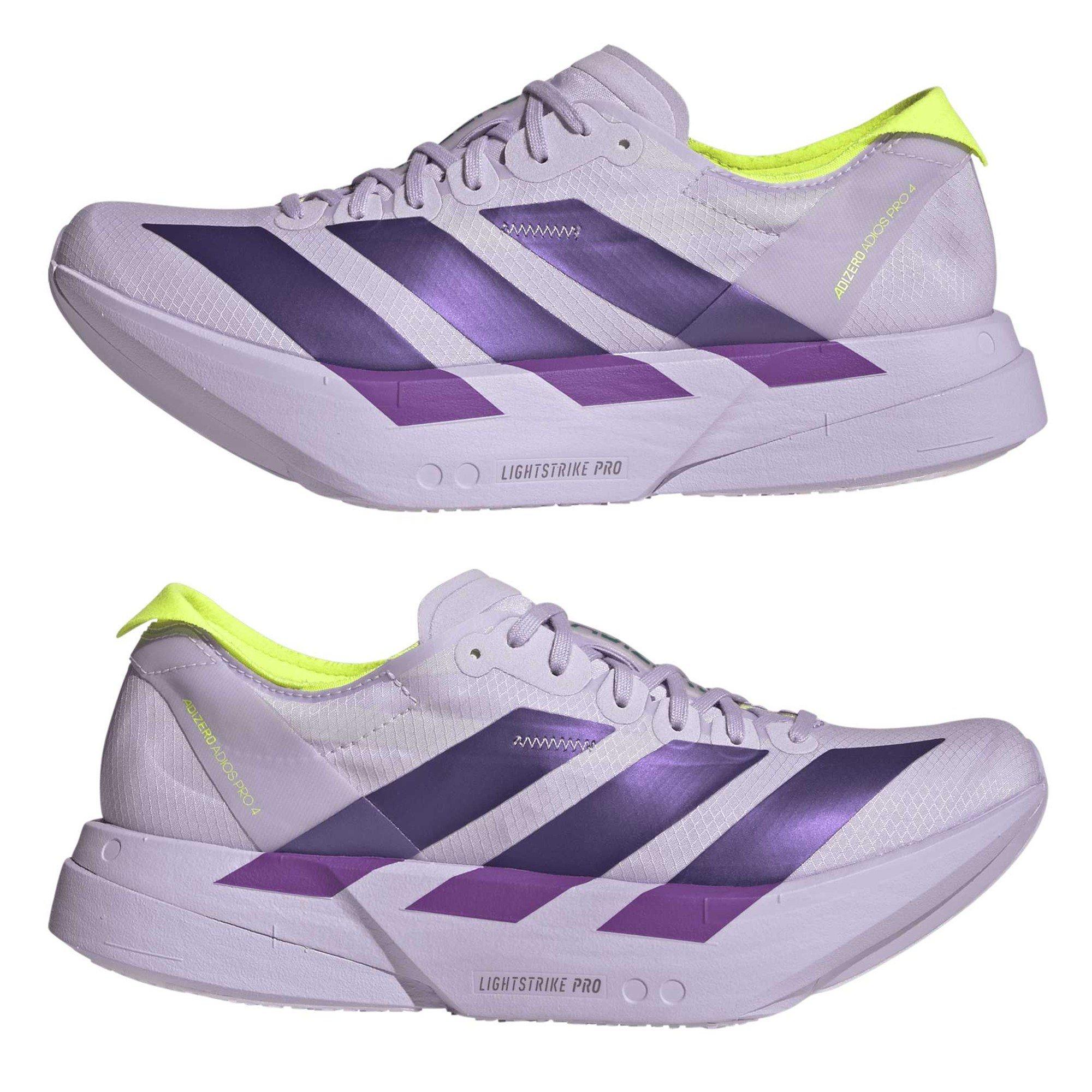 Viola/Verde - adidas - Women's Adios Pro 4 Road Running Shoes - 9