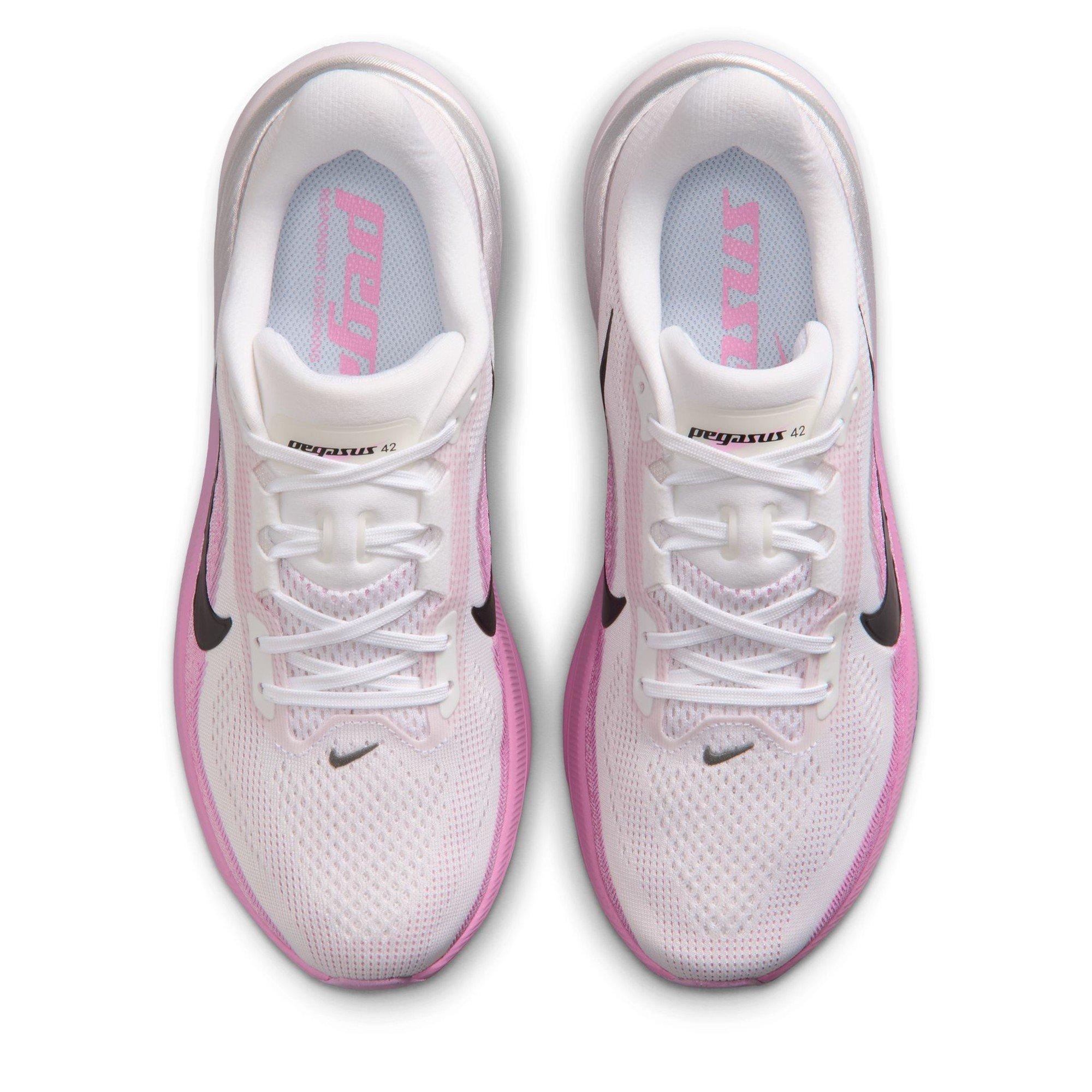 White/Black - Nike - Nike Pegasus 42 Womens Everyday Running Shoes - 7