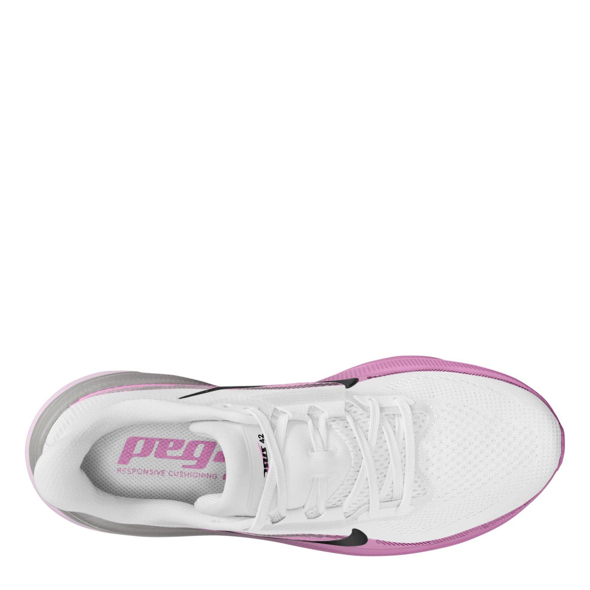White/Black - Nike - Nike Pegasus 42 Womens Everyday Running Shoes - 10