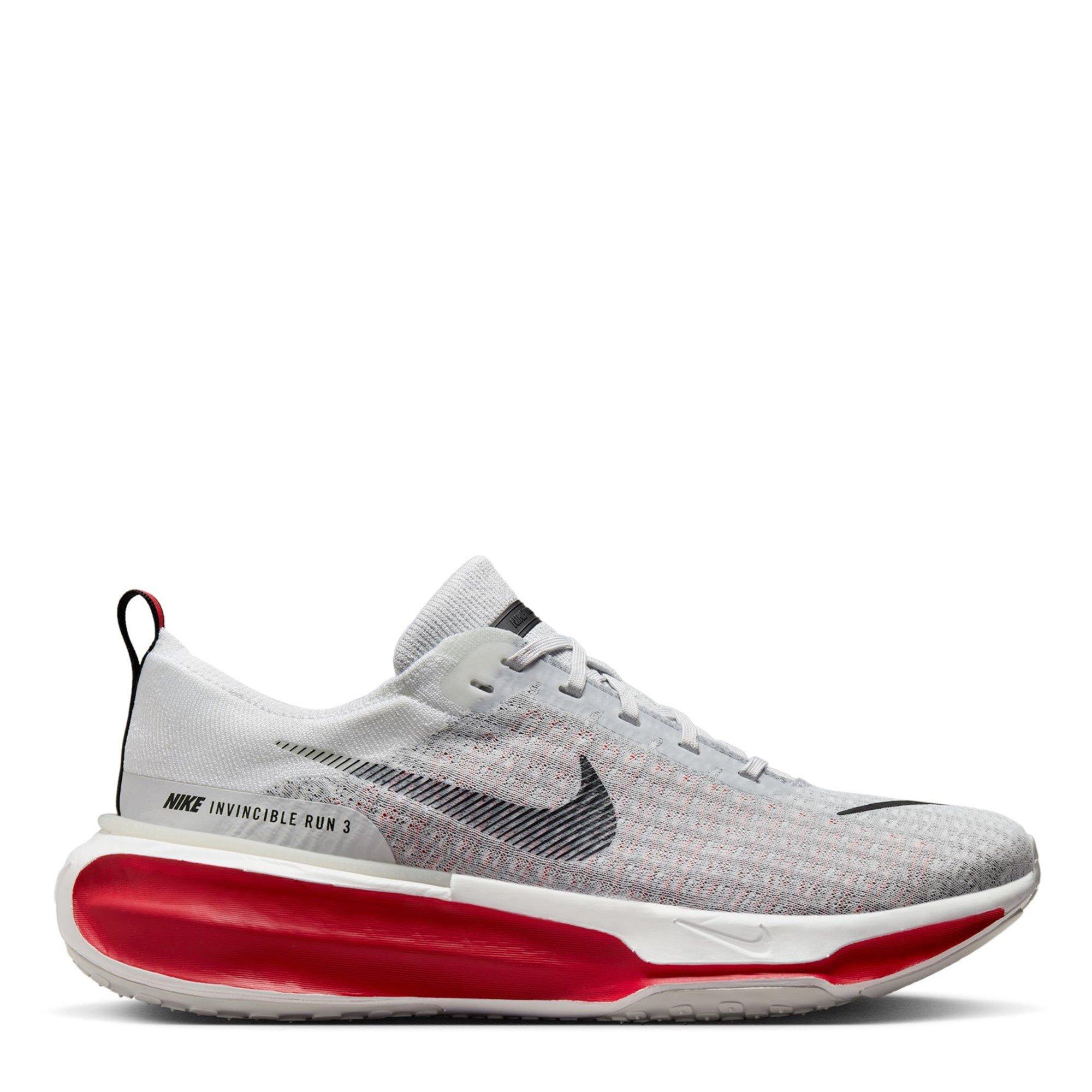 Grey/Red - Nike - Invincible 3 Road Running Shoes Mens - 1
