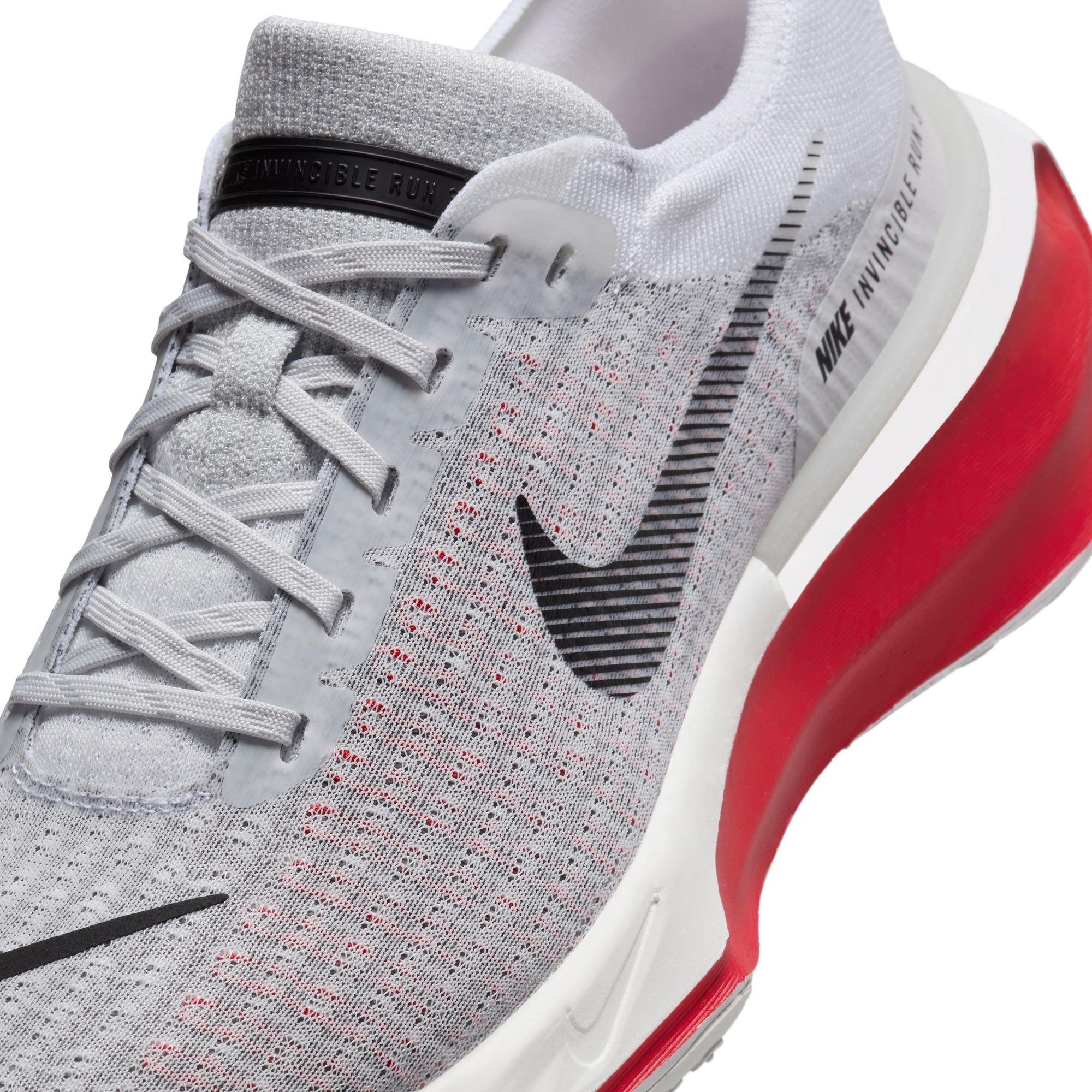 Grey/Red - Nike - Invincible 3 Road Running Shoes Mens - 7