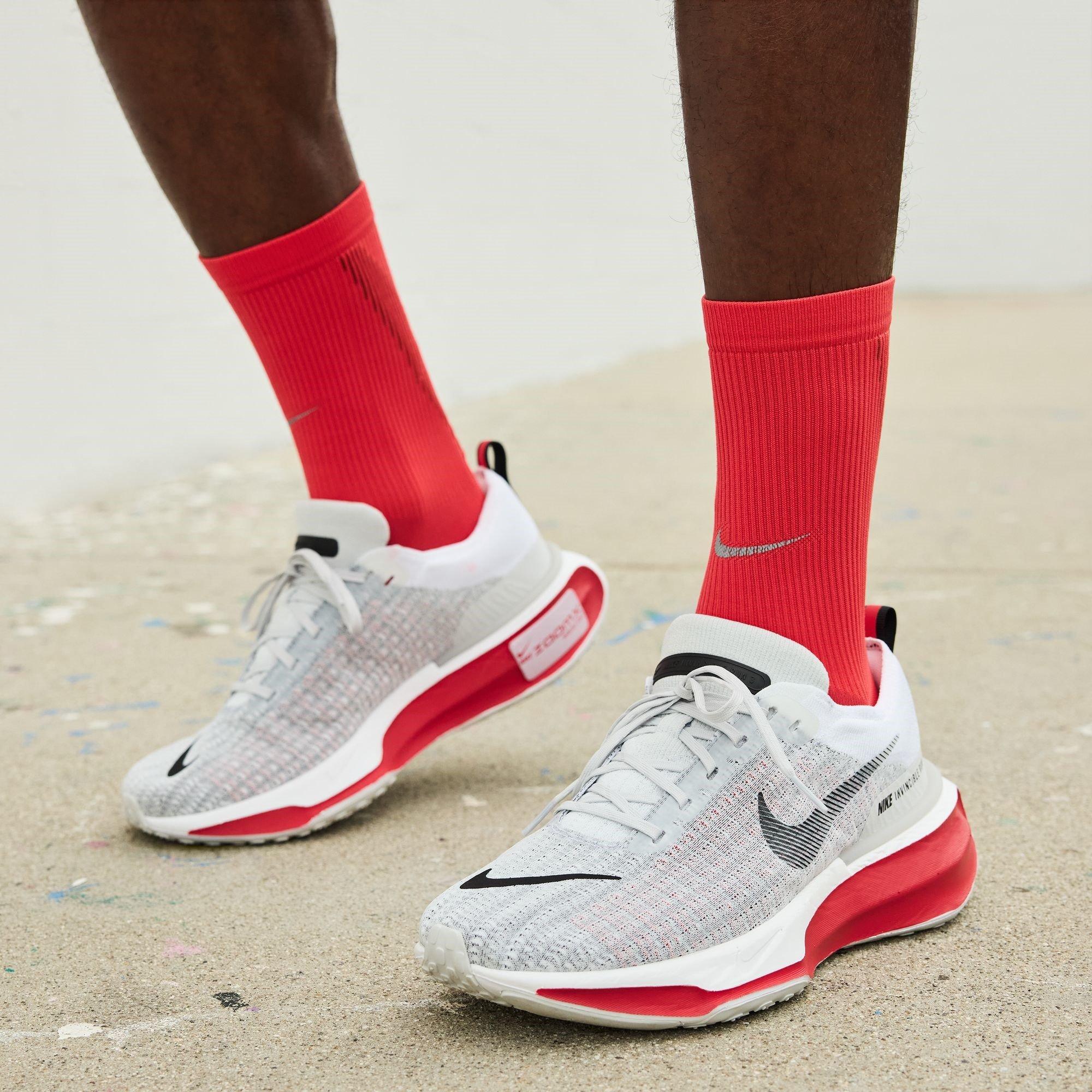 Grey/Red - Nike - Invincible 3 Road Running Shoes Mens - 10