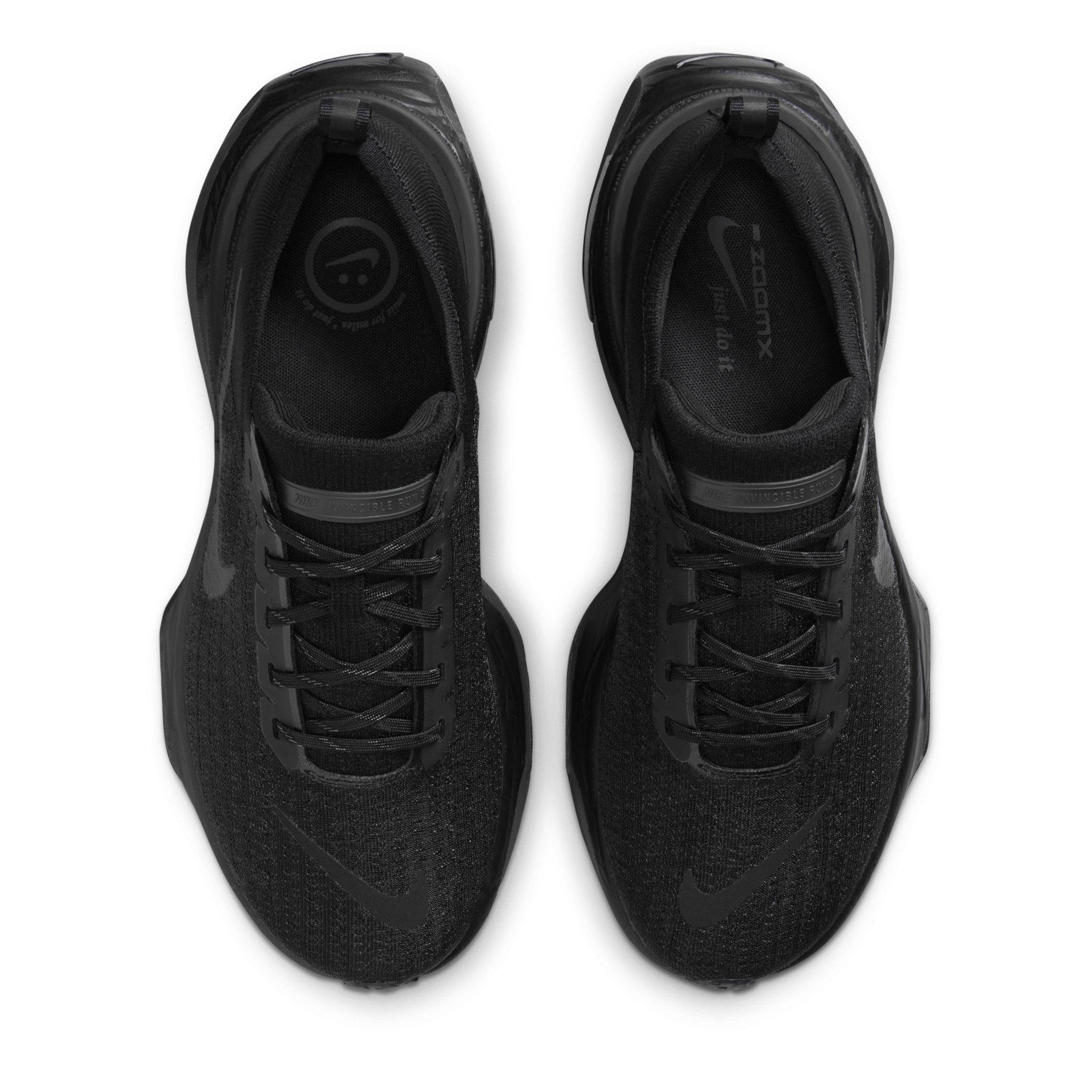 Crno/Crno - Nike - Invincible 3 Road Running Shoes Mens - 5