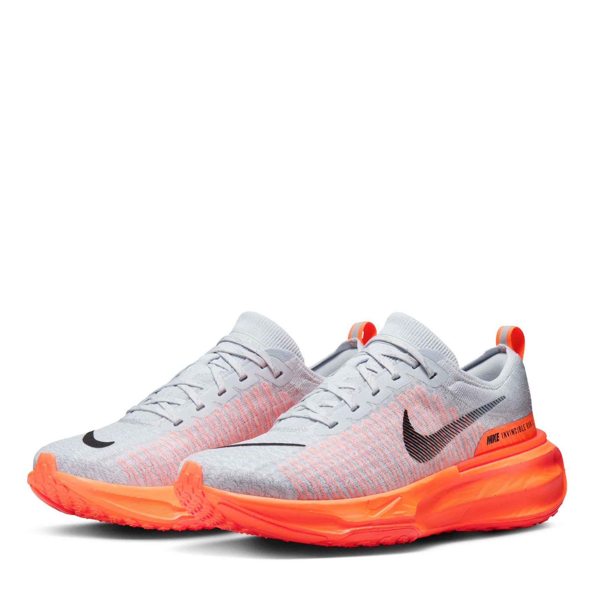 Gris/Naranja - Nike - Invincible 3 Road Running Shoes Mens - 4