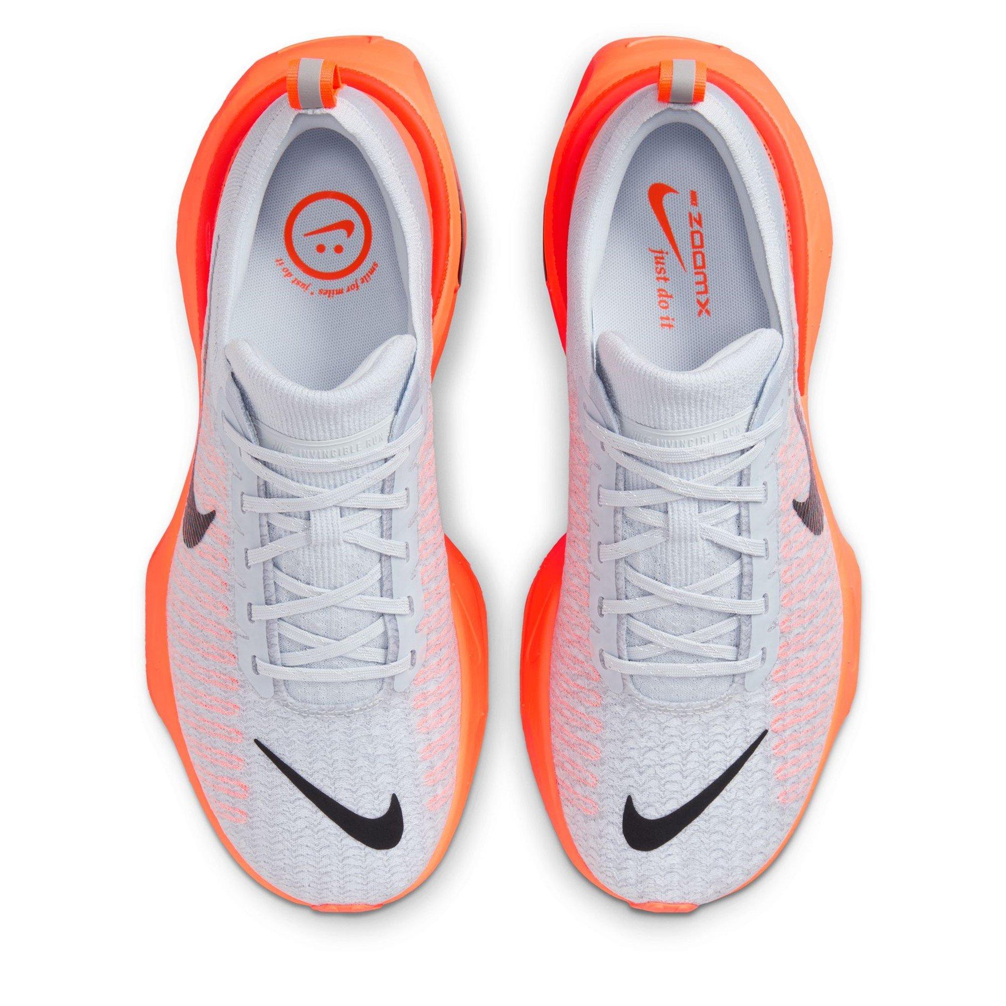 Gris/Naranja - Nike - Invincible 3 Road Running Shoes Mens - 6