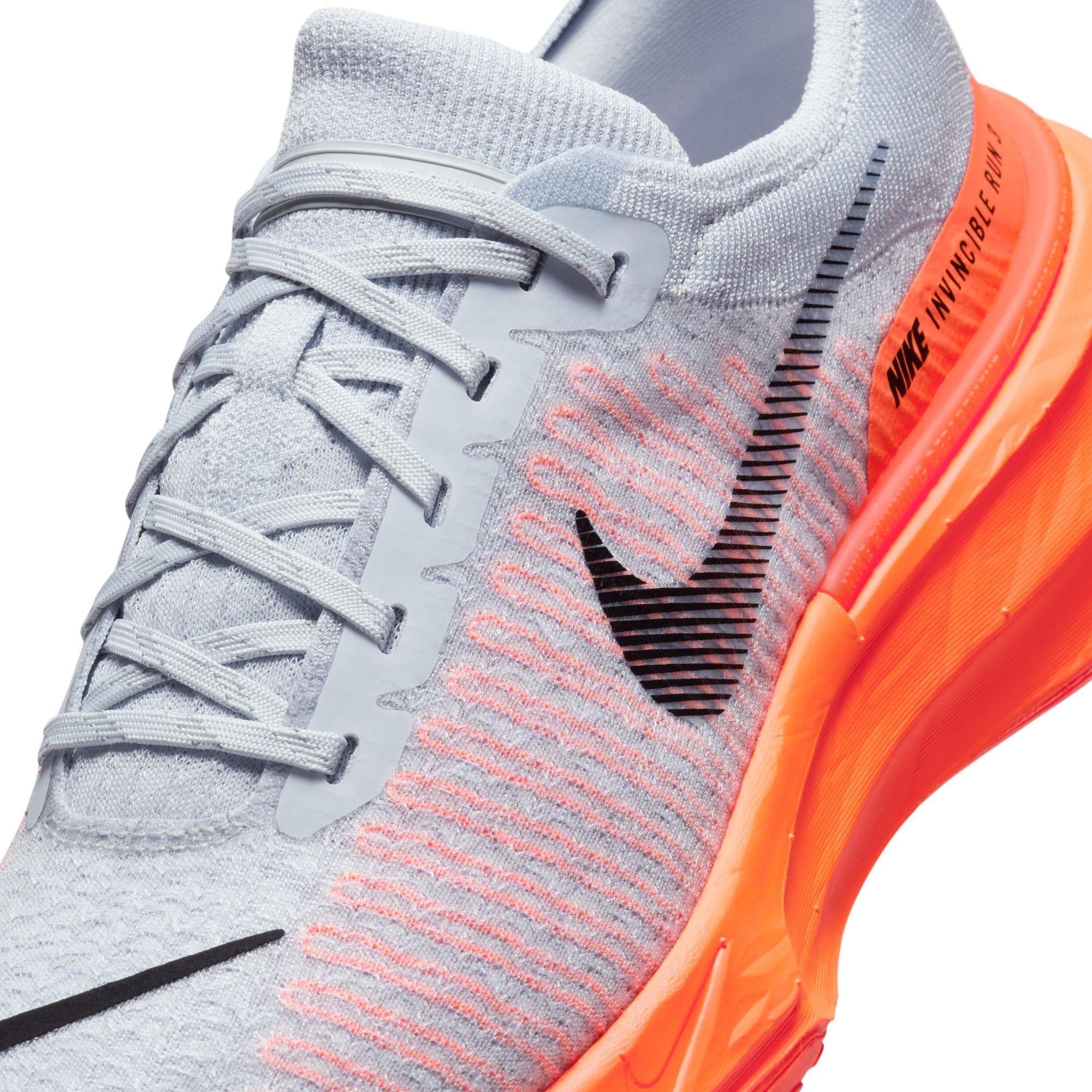 Gris/Naranja - Nike - Invincible 3 Road Running Shoes Mens - 7