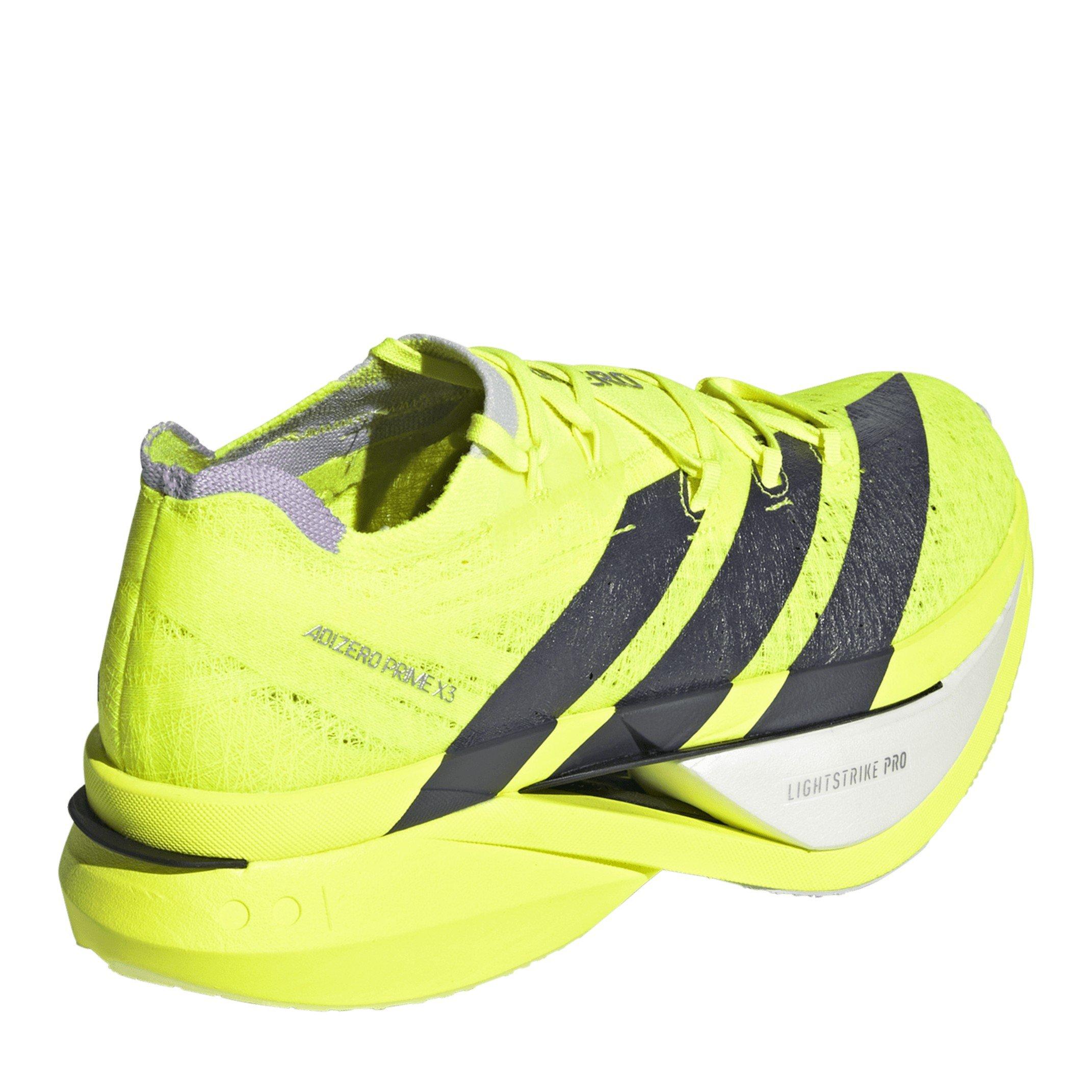 Solar Yellow - adidas - Unisex Prime X3 Strung Road Running Shoes - 4