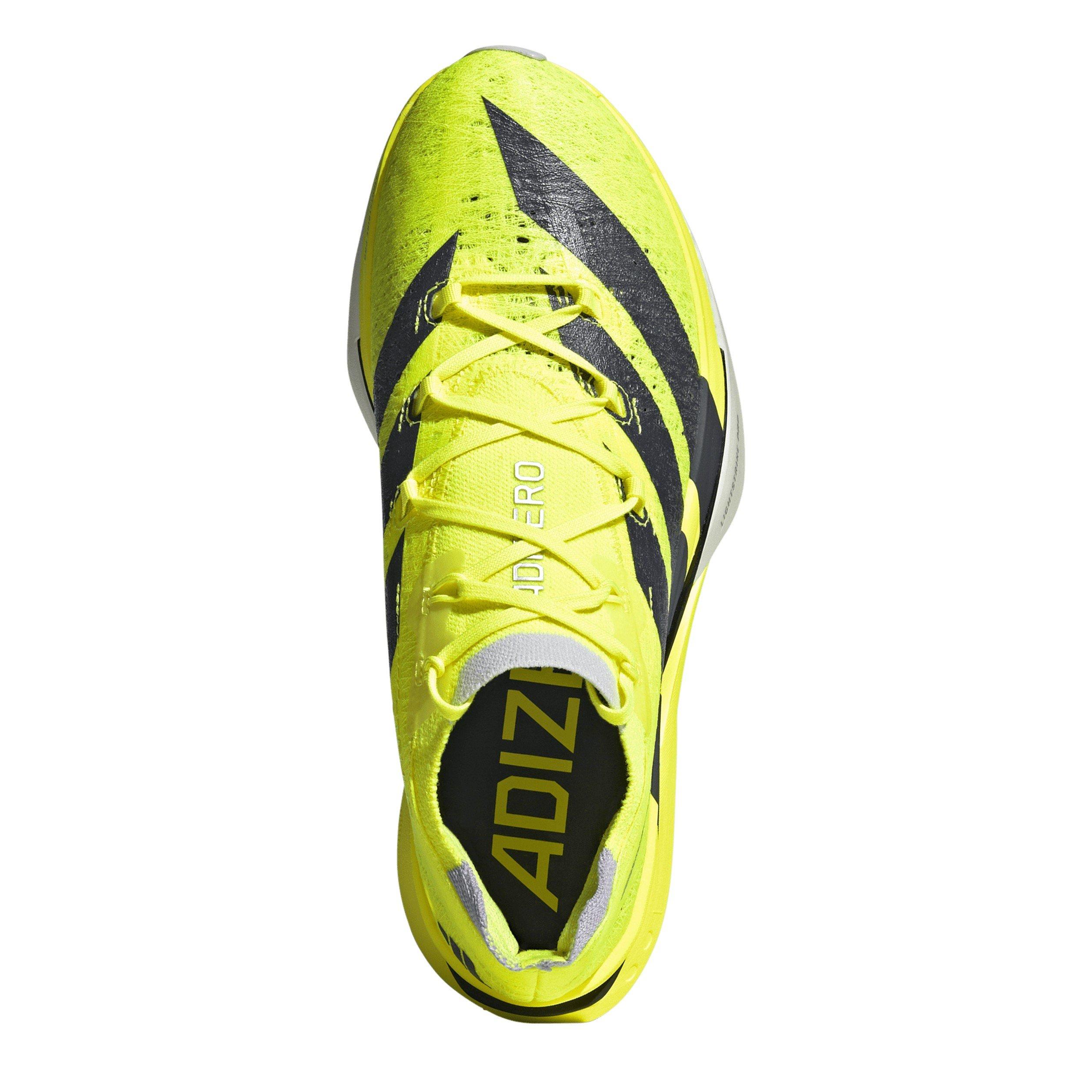 Solar Yellow - adidas - Unisex Prime X3 Strung Road Running Shoes - 5