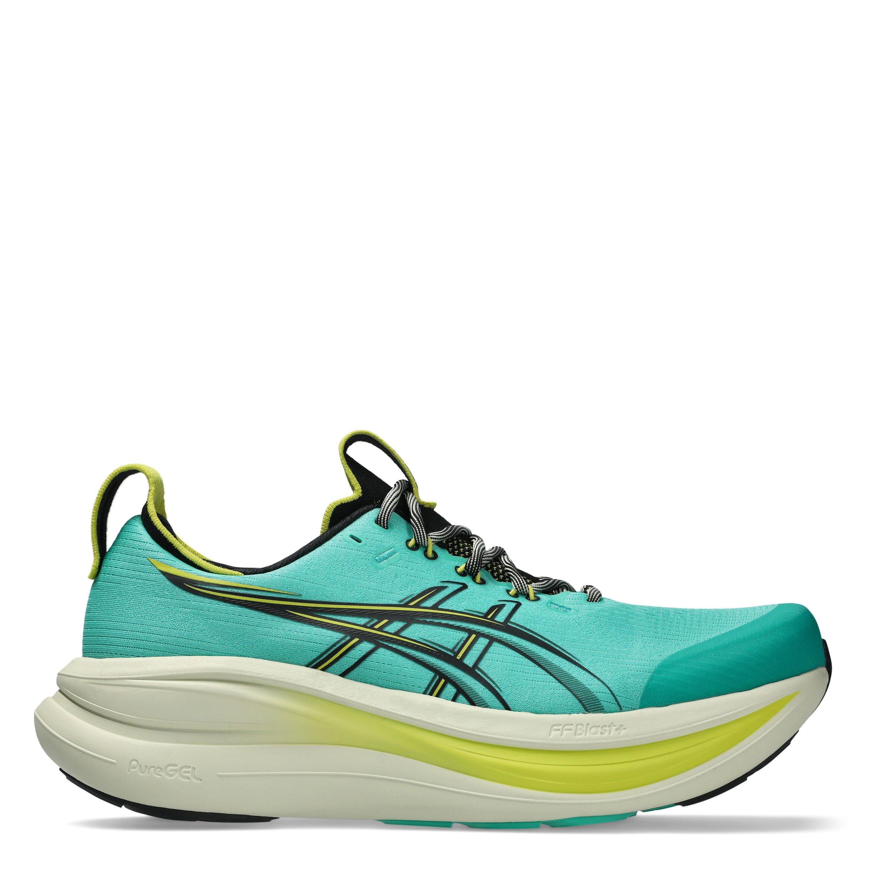 Green/Black - Asics - Gel-Nimbus 28 Tr Road Running Shoes Mens - 1