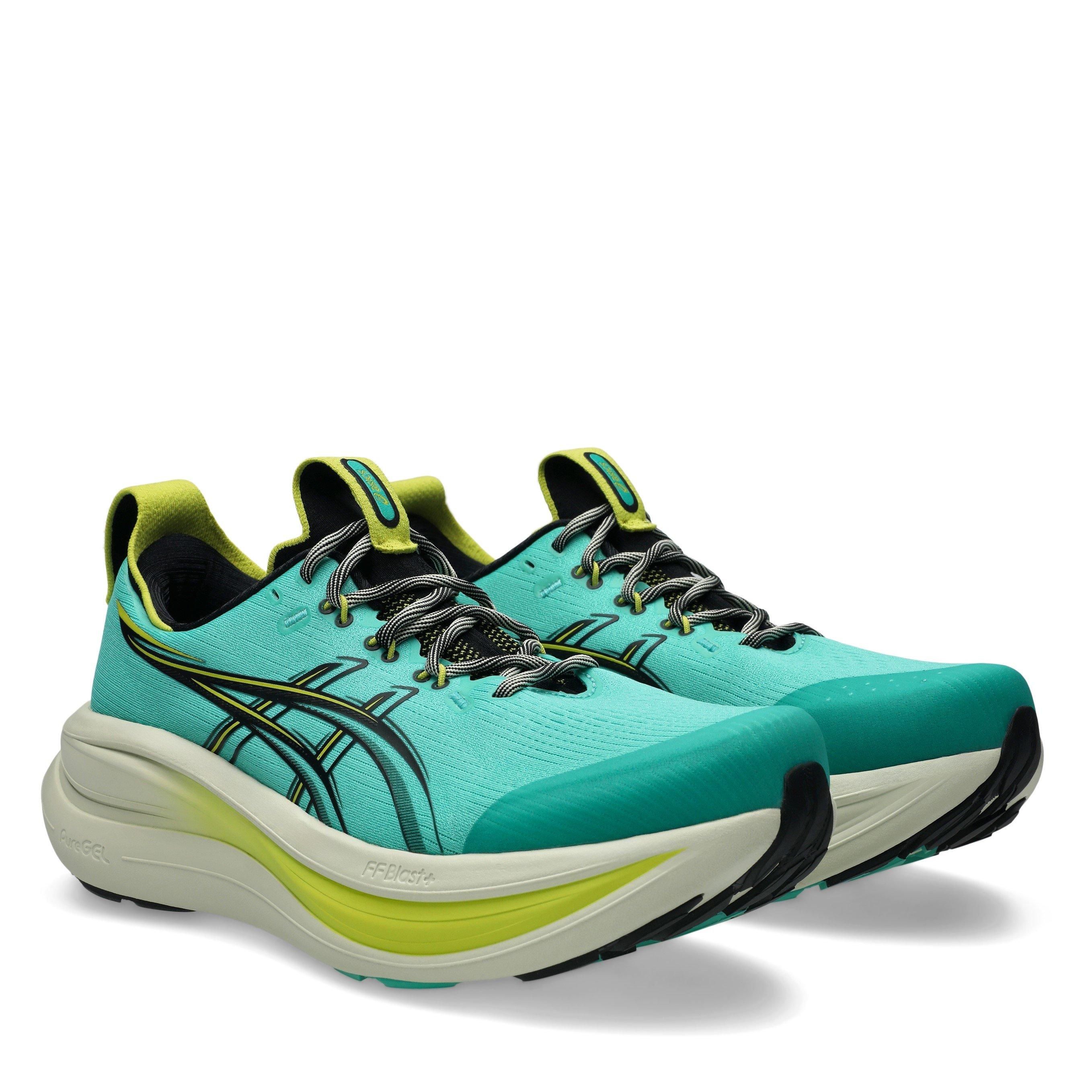 Green/Black - Asics - Gel-Nimbus 28 Tr Road Running Shoes Mens - 4