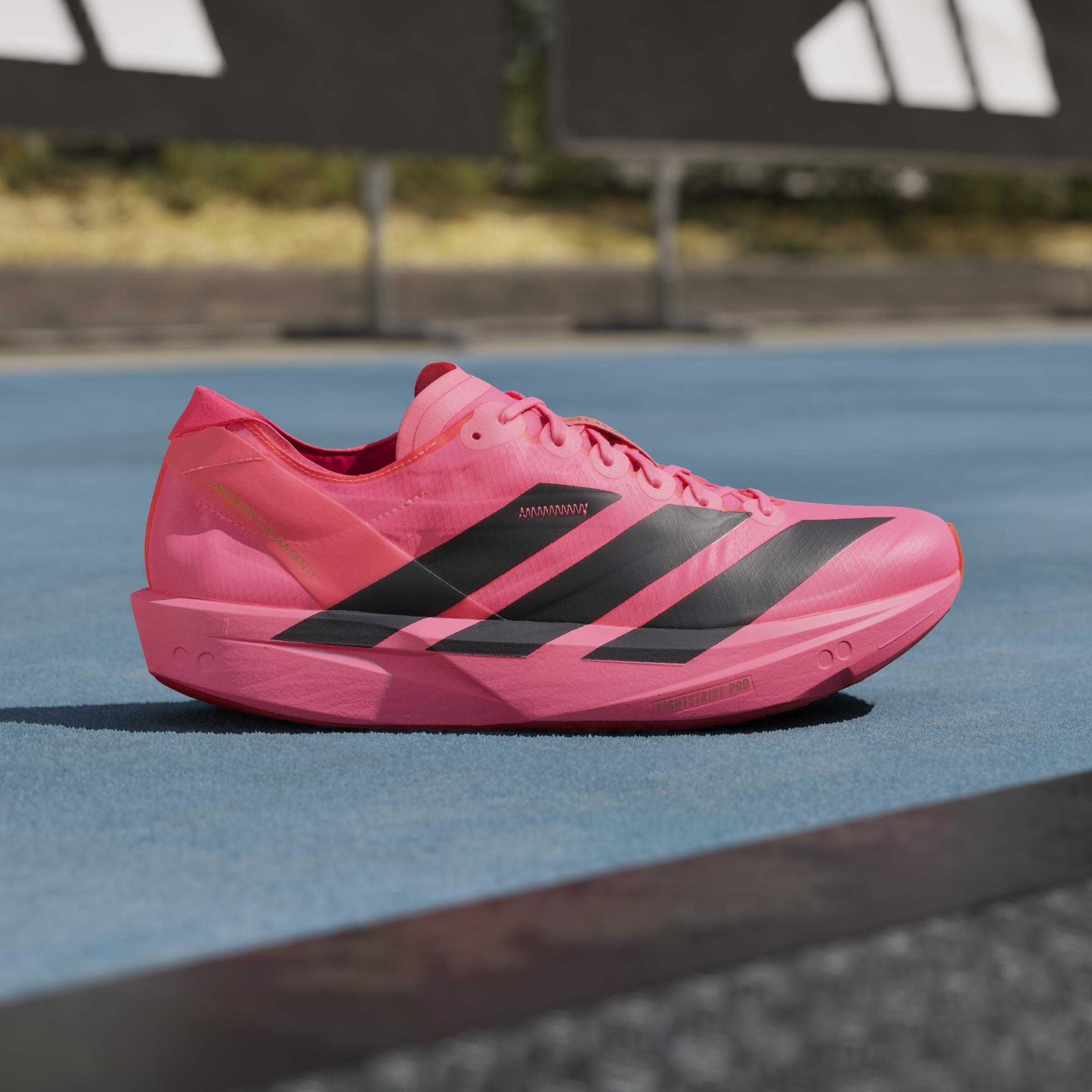 Solar Trb/Blck - adidas - Men's Takumi Sen 11 Road Running Shoes - 10