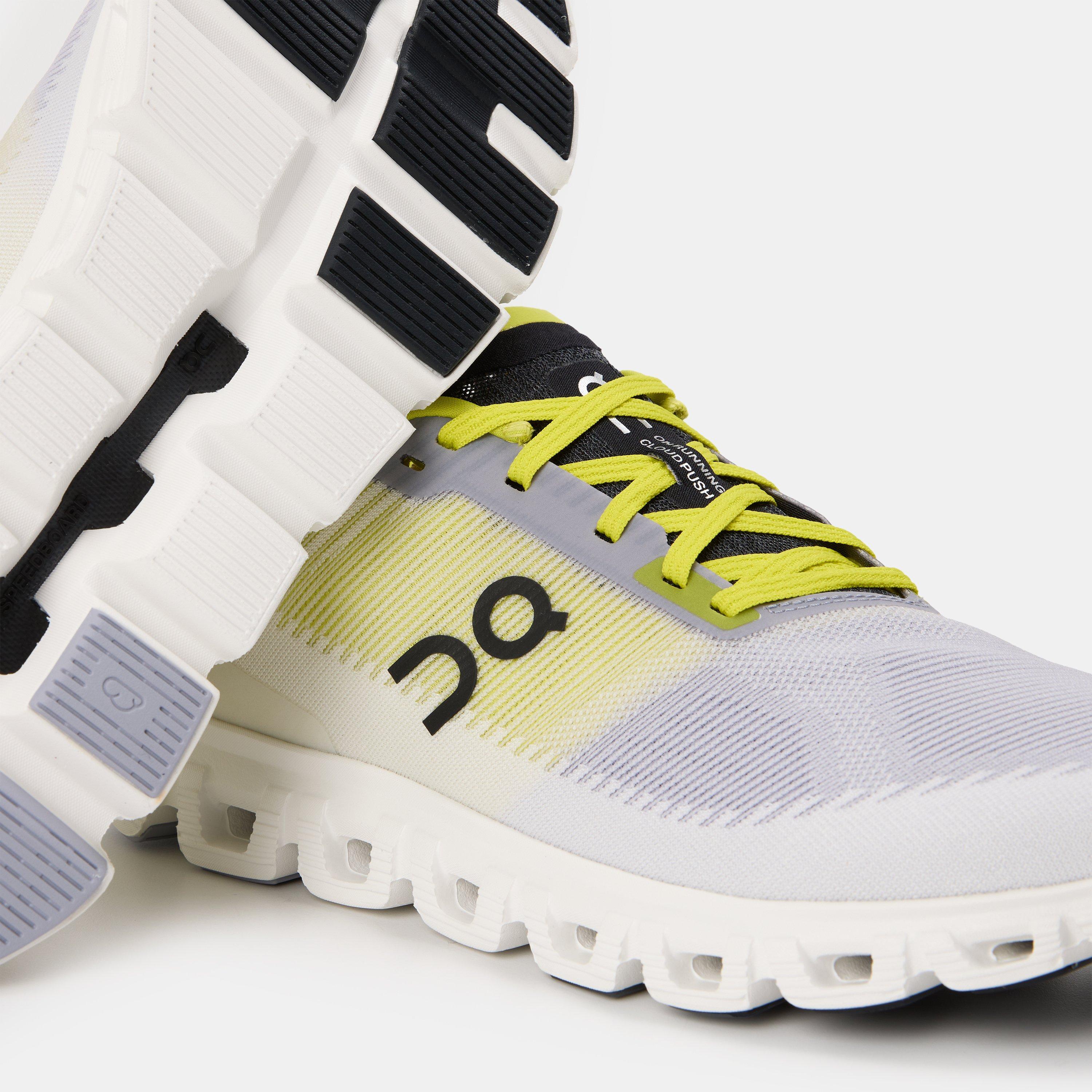 Lilac/Lime - On - Men's Cloud 6 Push Road Running Shoes - 4