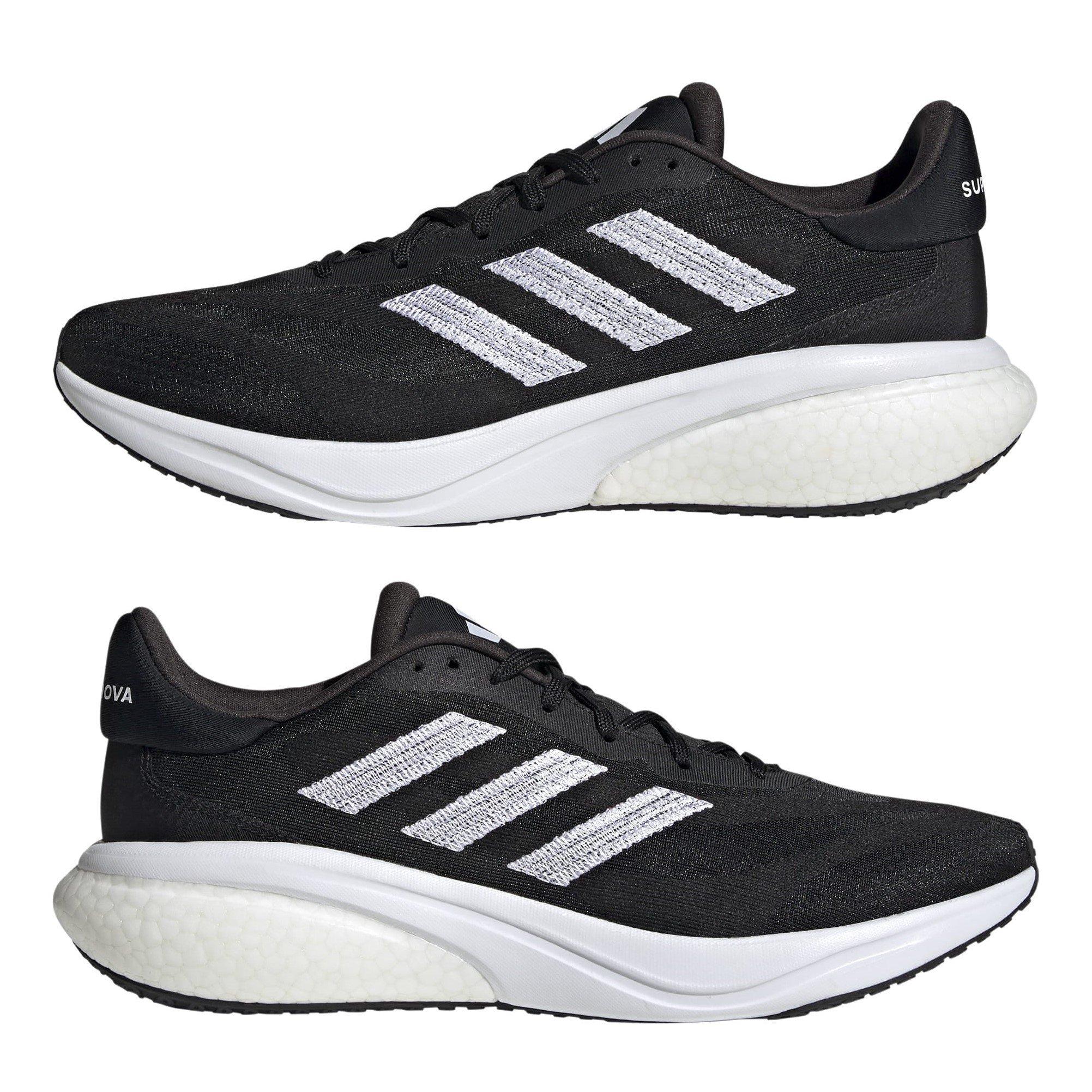 C.Blk/Wht/Black - adidas - Supernova 3 Mens Running Shoes - 9