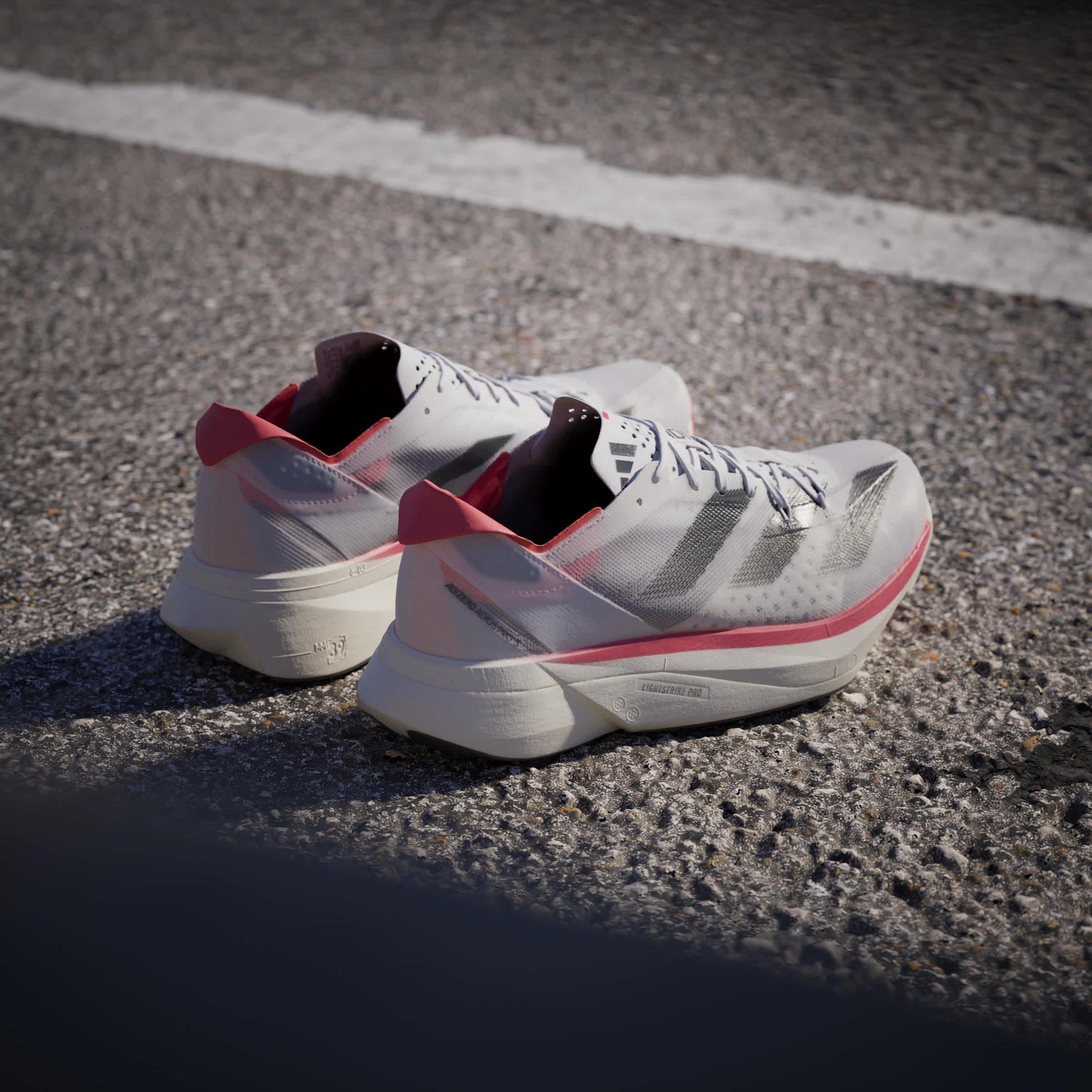 Ftwr White/Core - adidas - Adizero Adios Pro 3 M Road Running Shoes Unisex Kids - 13