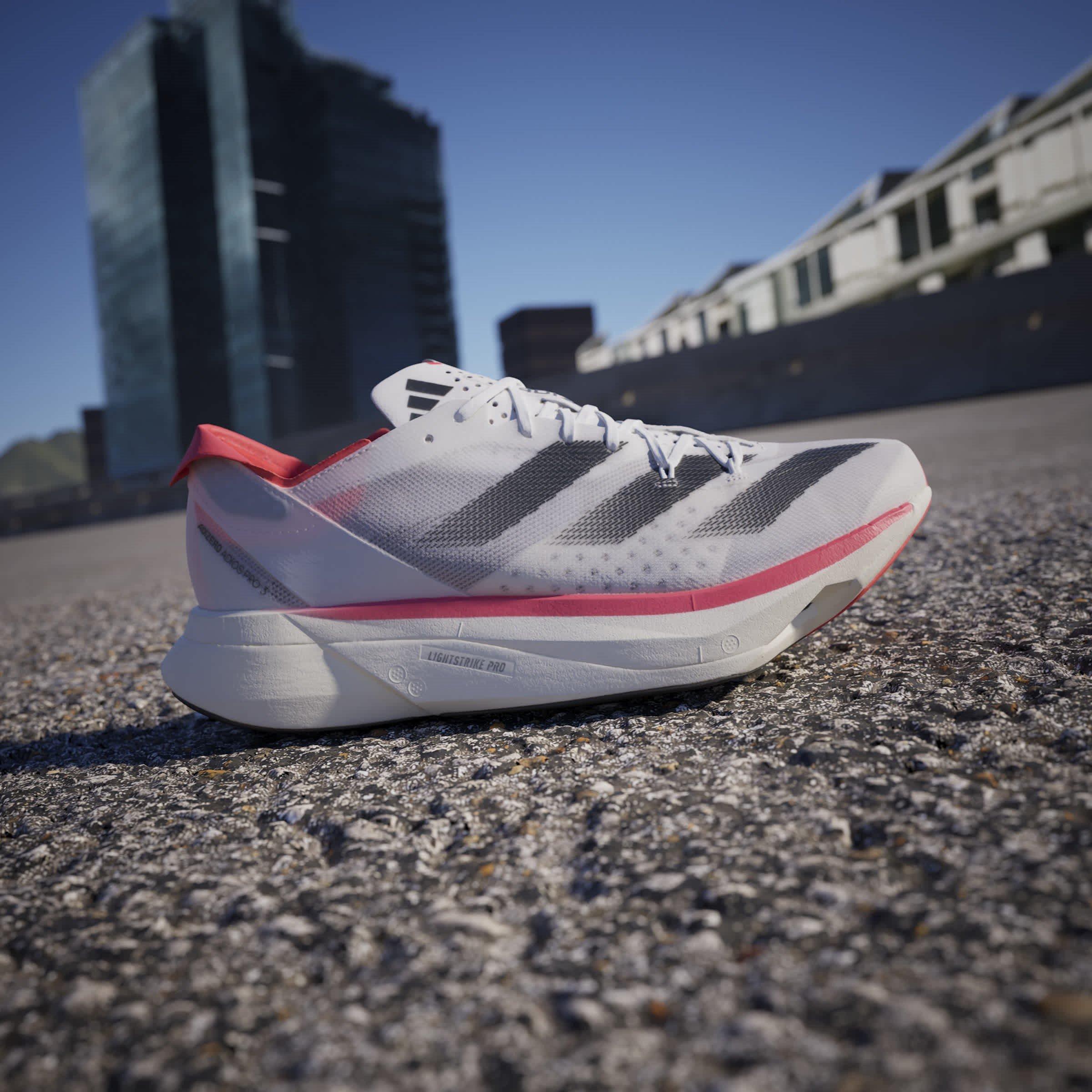 Ftwr White/Core - adidas - Adizero Adios Pro 3 M Road Running Shoes Unisex Kids - 10