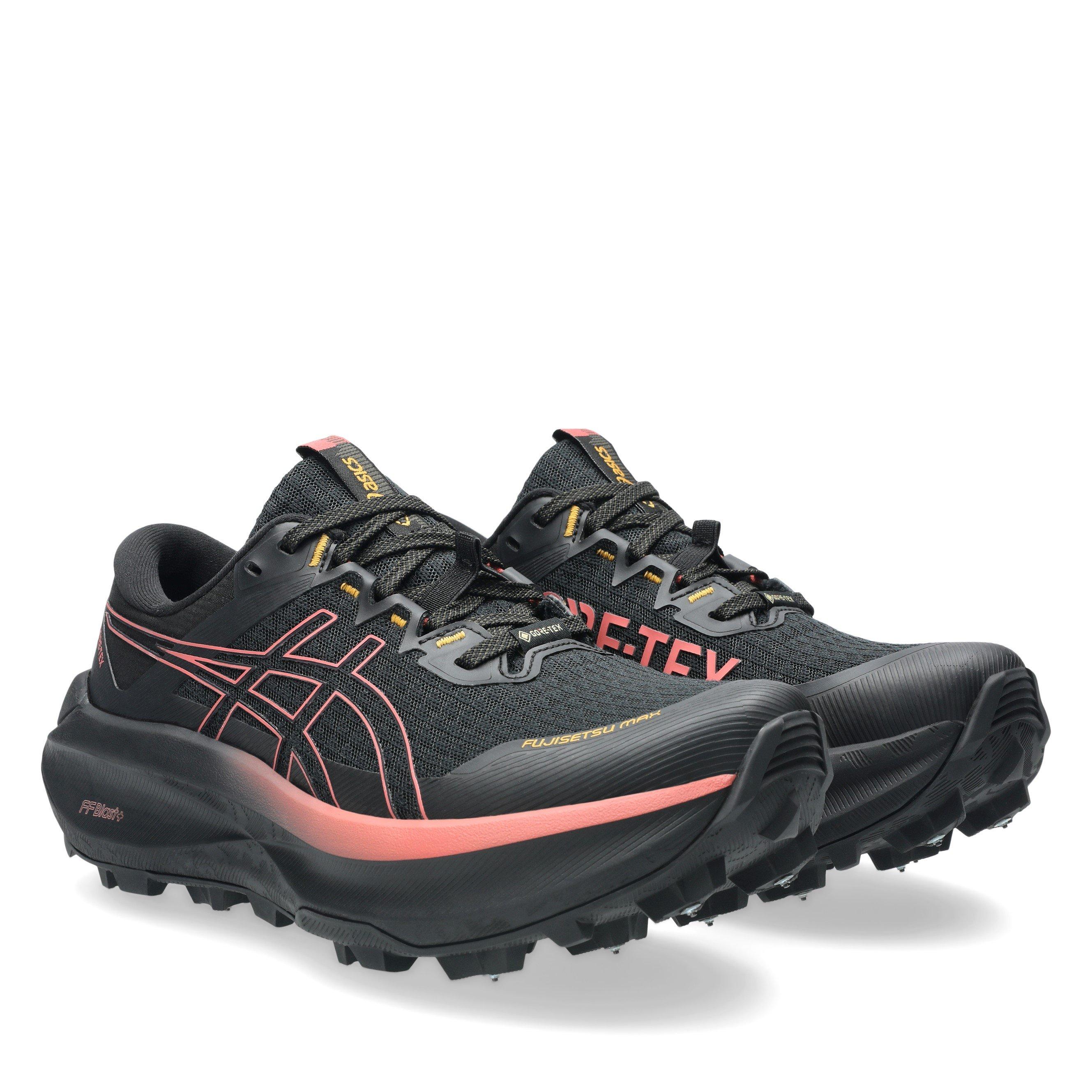 Noir/Rose foncé - Asics - Fujisetsu Max Gtx Trail Running Shoes Womens - 4