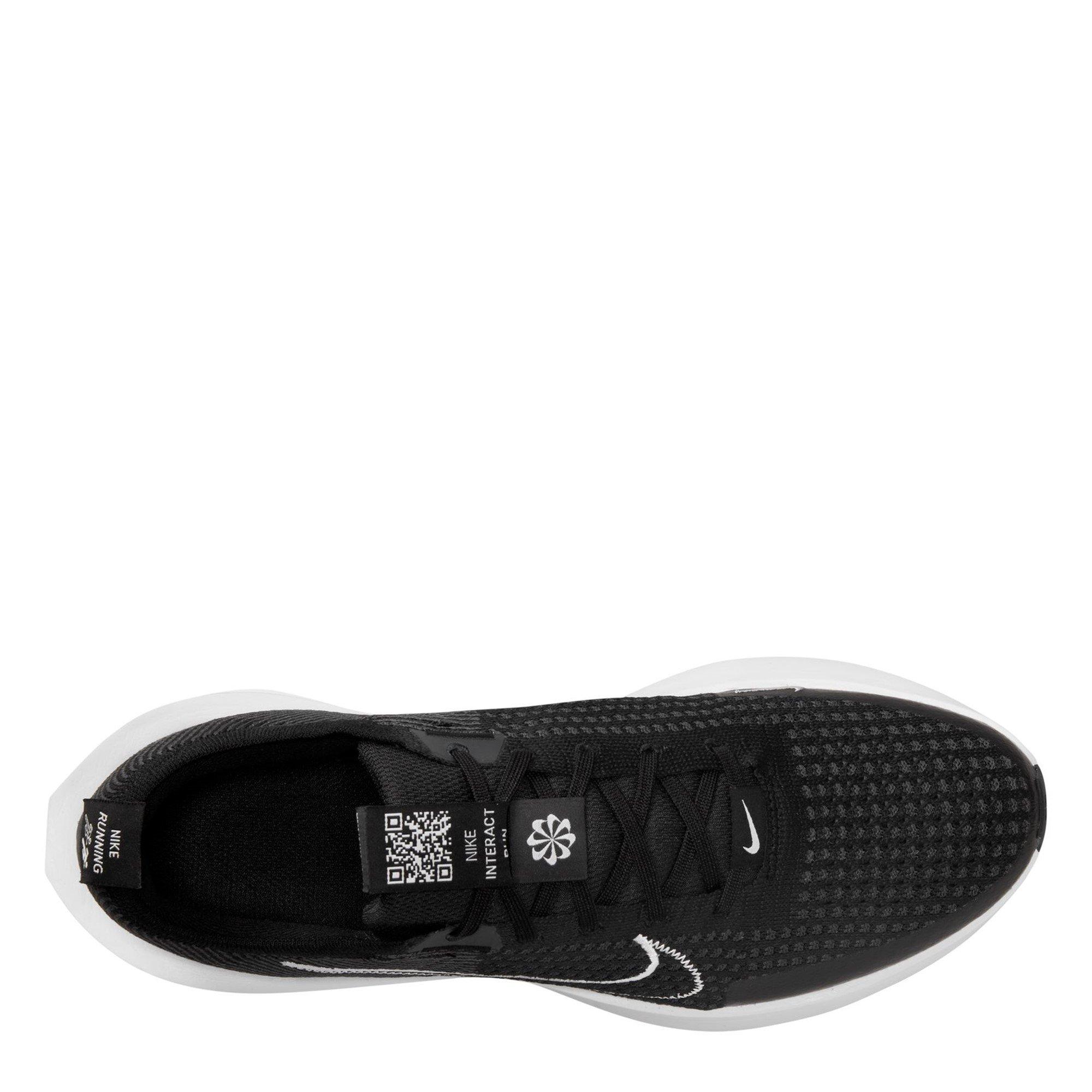 Black/White - Nike - Interact Run Men's Road Running Shoes - 13