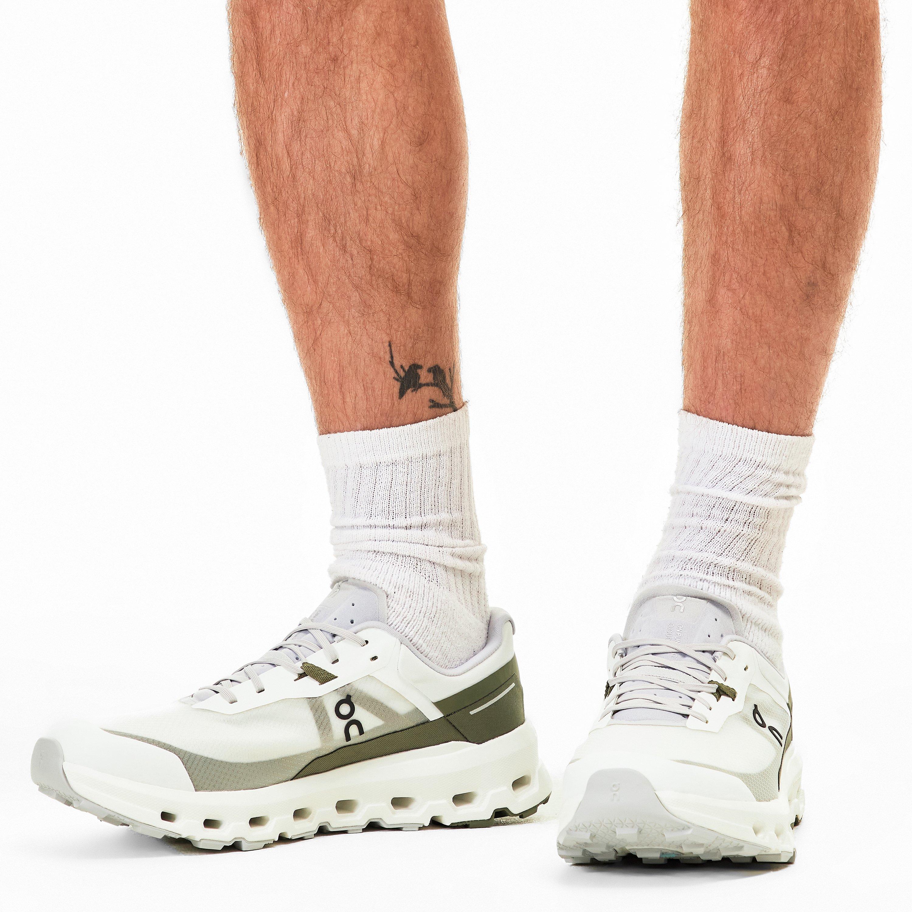 Ivory/Olive - On - Mens Cloudvista 2 Trail Running Shoes - 3