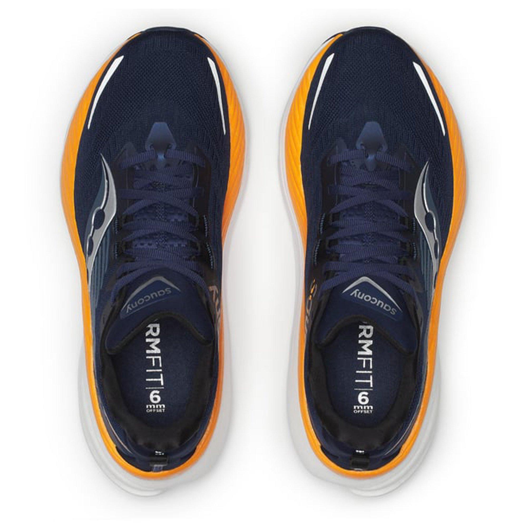 Navy/Peel - Saucony - Hurricane 24 Mens Running Shoes - 4