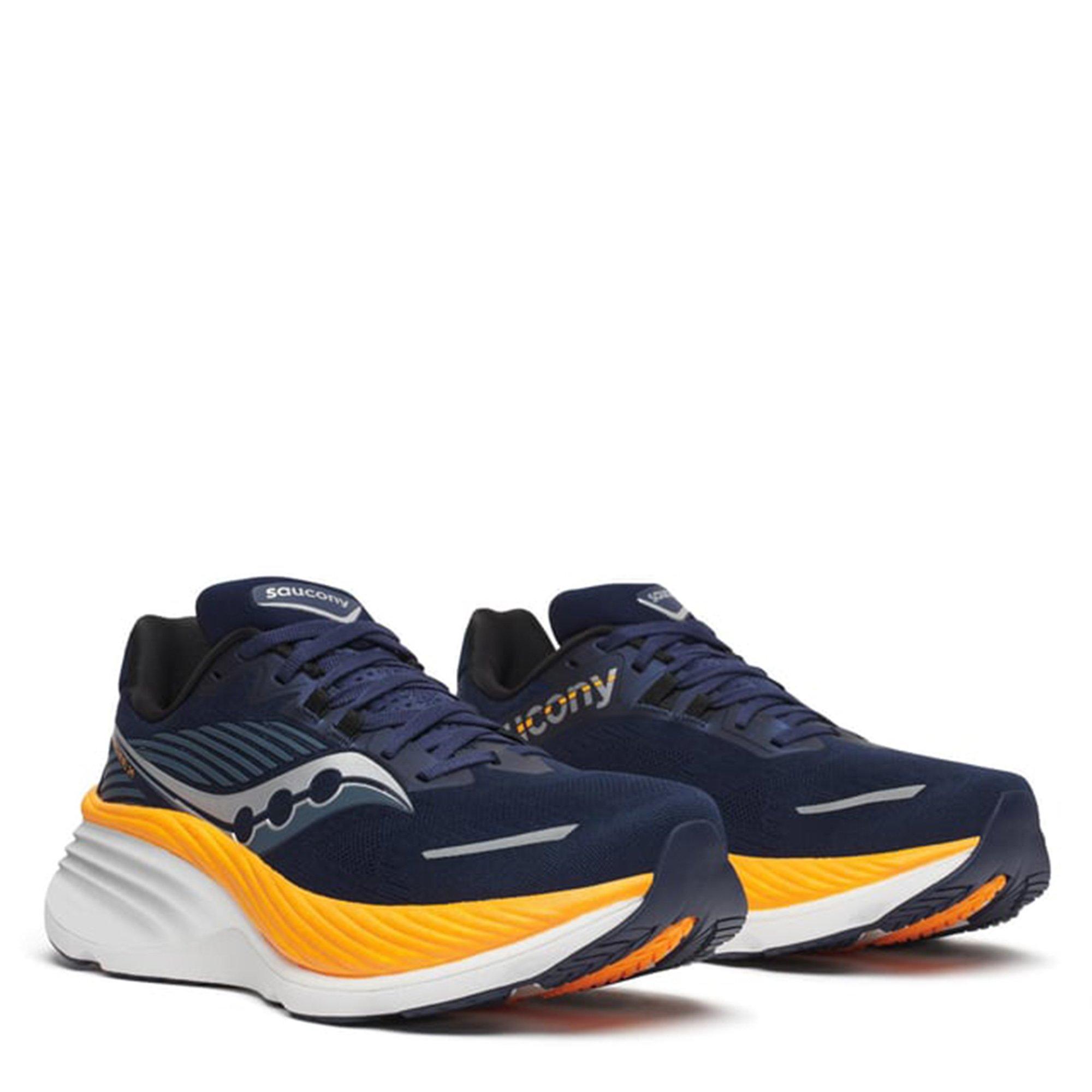 Navy/Peel - Saucony - Hurricane 24 Mens Running Shoes - 5