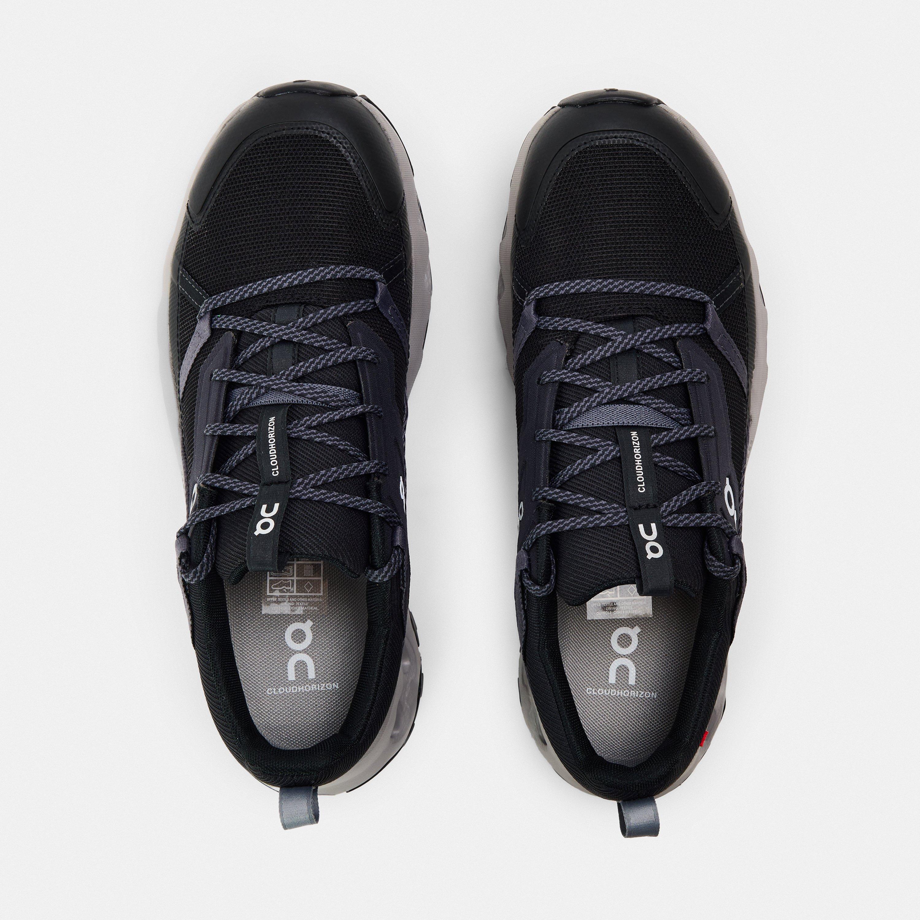 Black/Alloy - On - Men's Cloudhorizon Off-Road Trail Running Shoes - 4