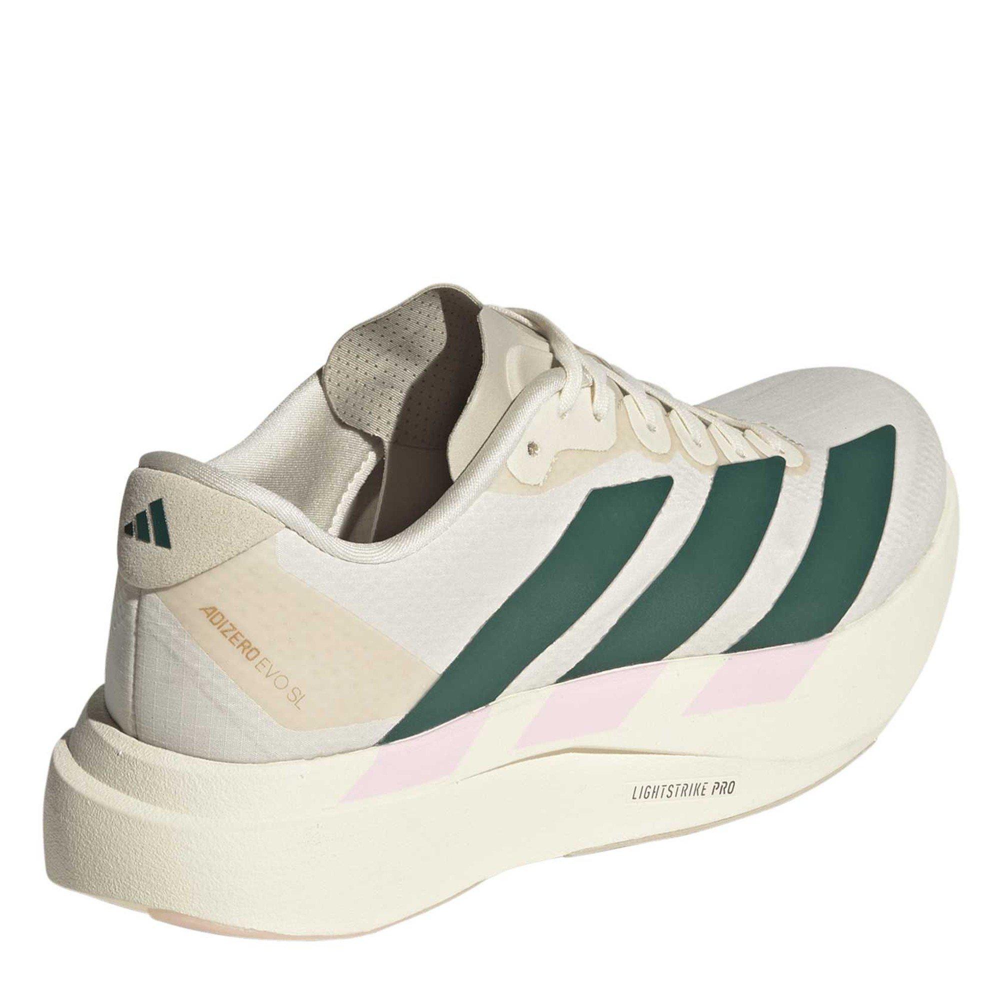 Wht/Green/Pink - adidas - Adizero EVO SL Womens Shoes - 4