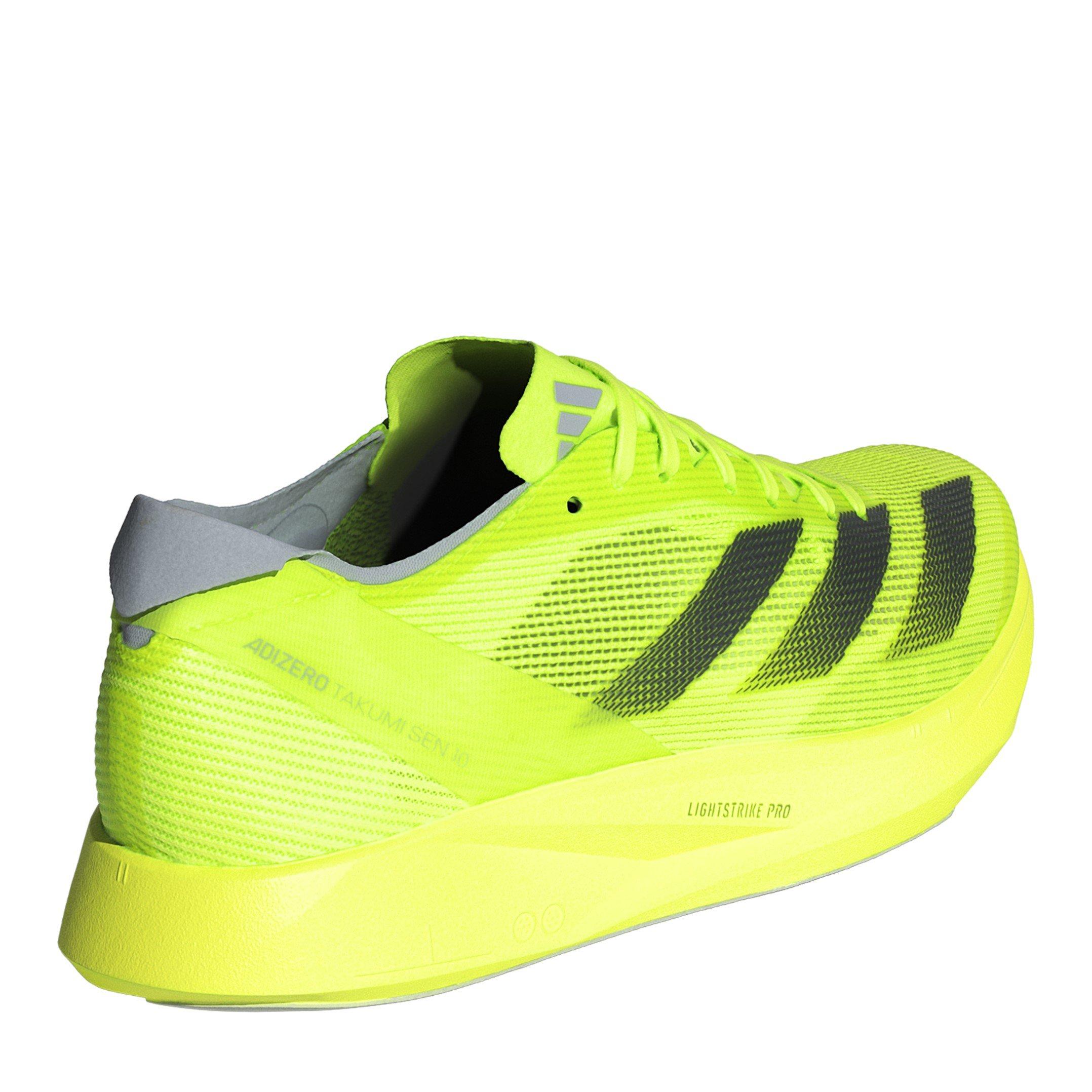 Lucid Lemon/ Bl - adidas - Adizero Takumi Sen 10 Road Running Shoes Womens - 4