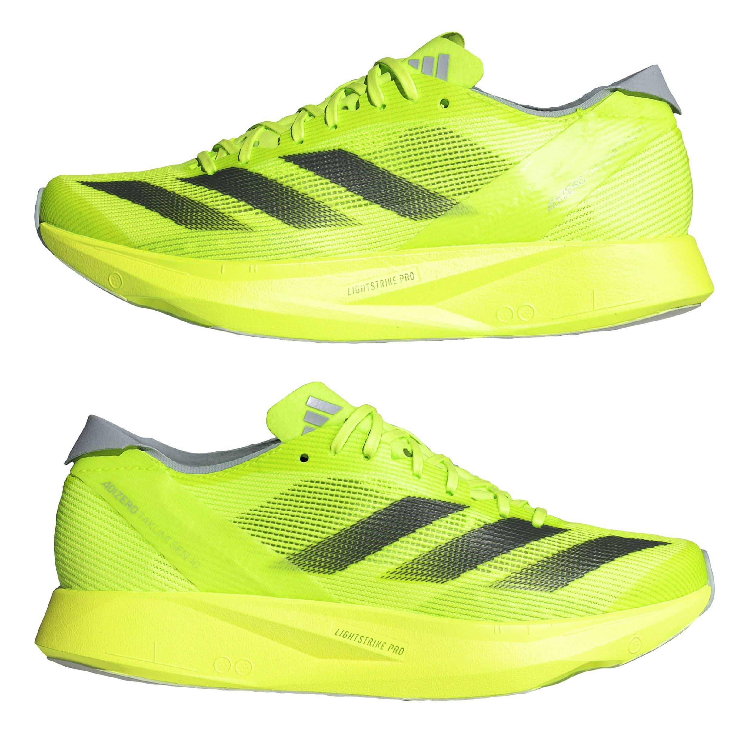 Lucid Lemon/ Bl - adidas - Adizero Takumi Sen 10 Road Running Shoes Womens - 9