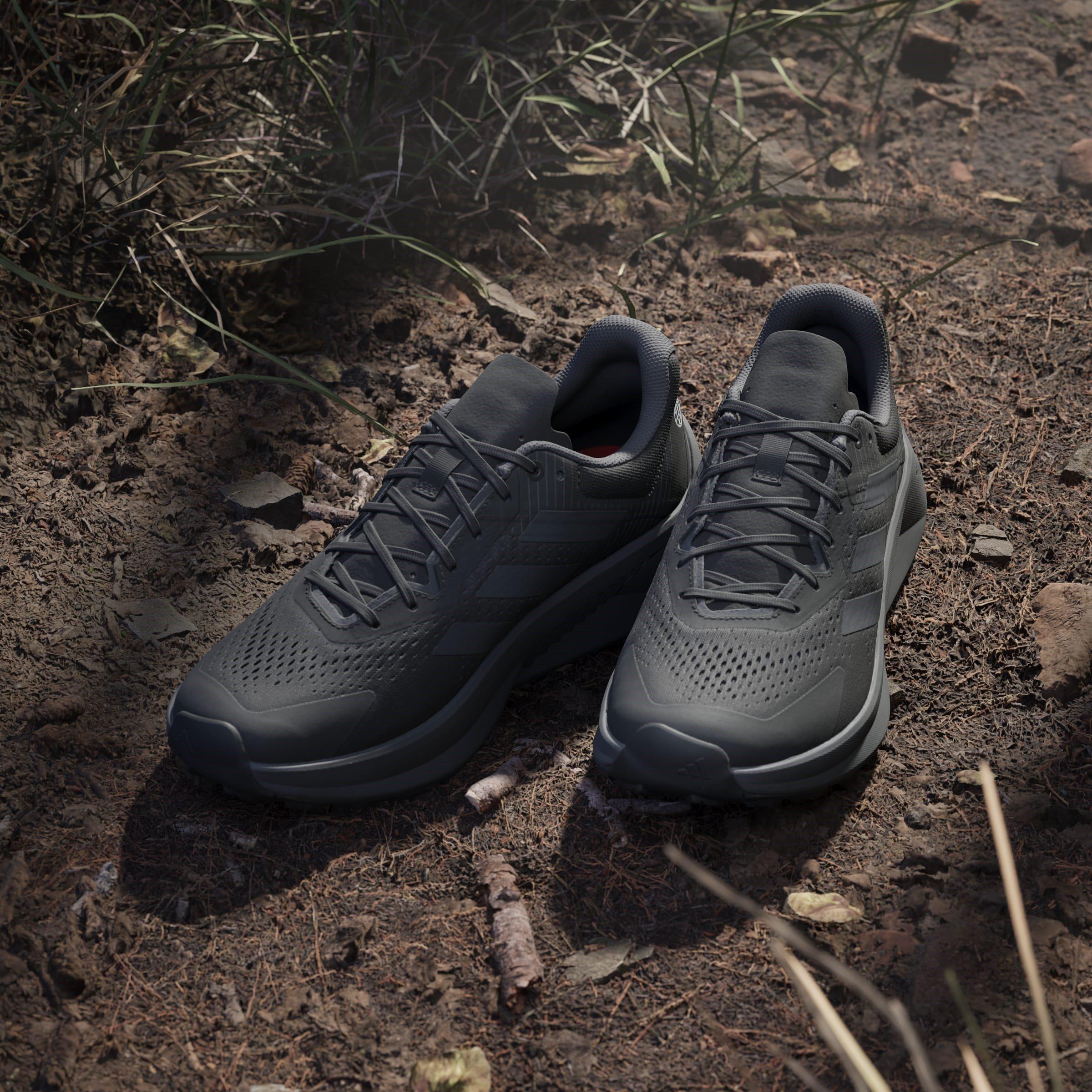 Core Black/Grey - adidas - Terrex Soulstride Flow Trail Running Shoes Adults - 12