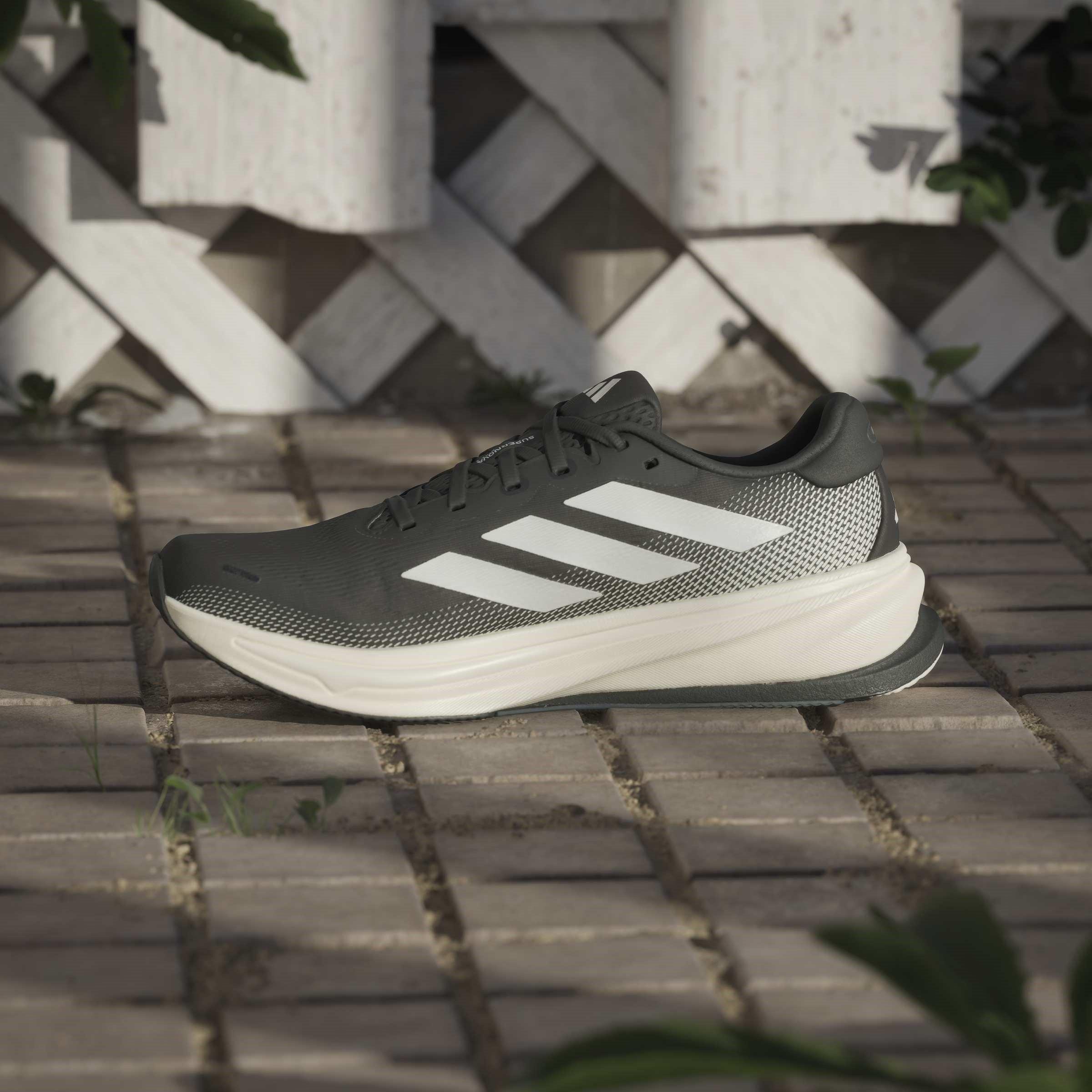 Zwart/Wit - adidas - Supernova Rise 2 Running Shoes Mens - 14