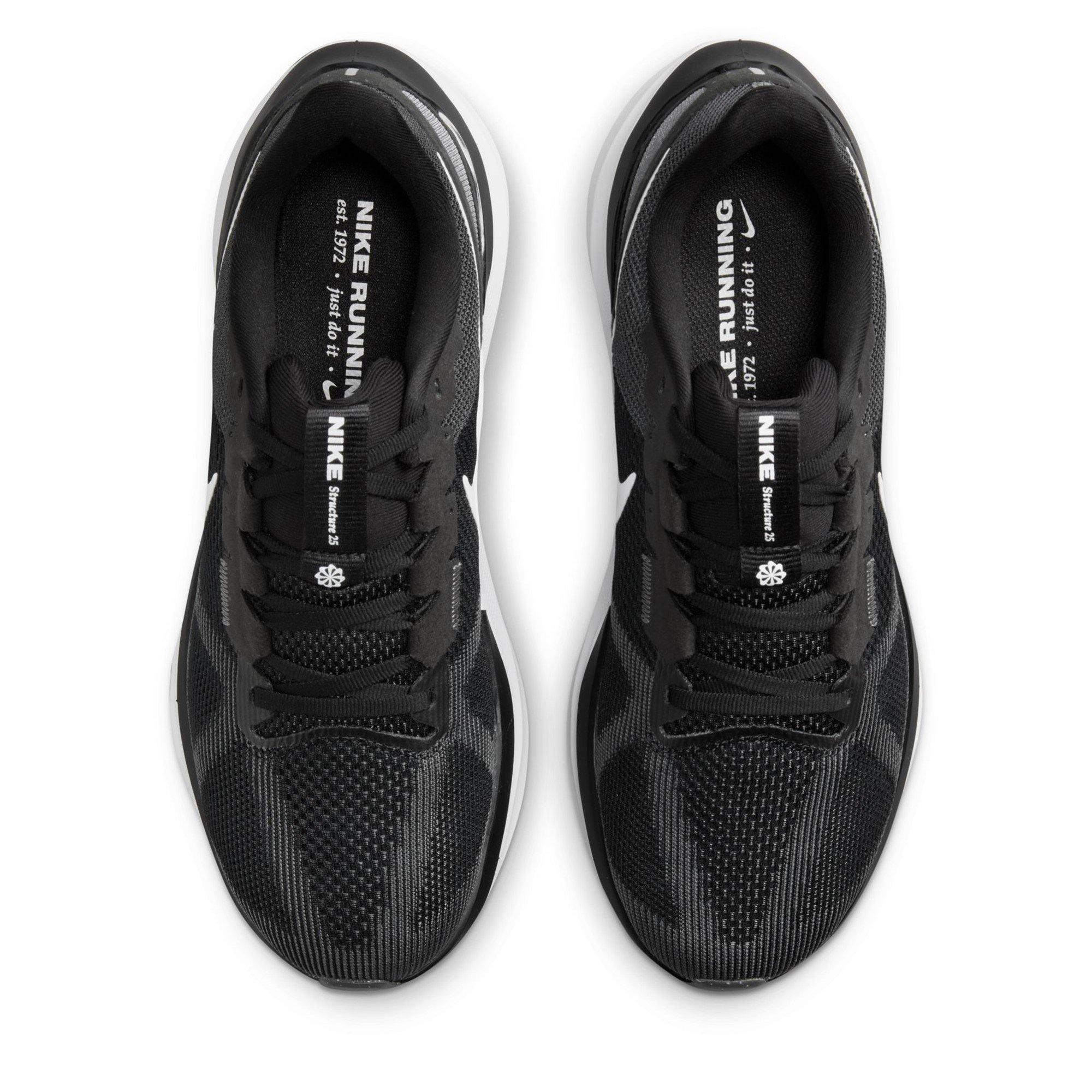 Zwart/Wit - Nike - Structure 25 Road Running Shoes Mens - 6