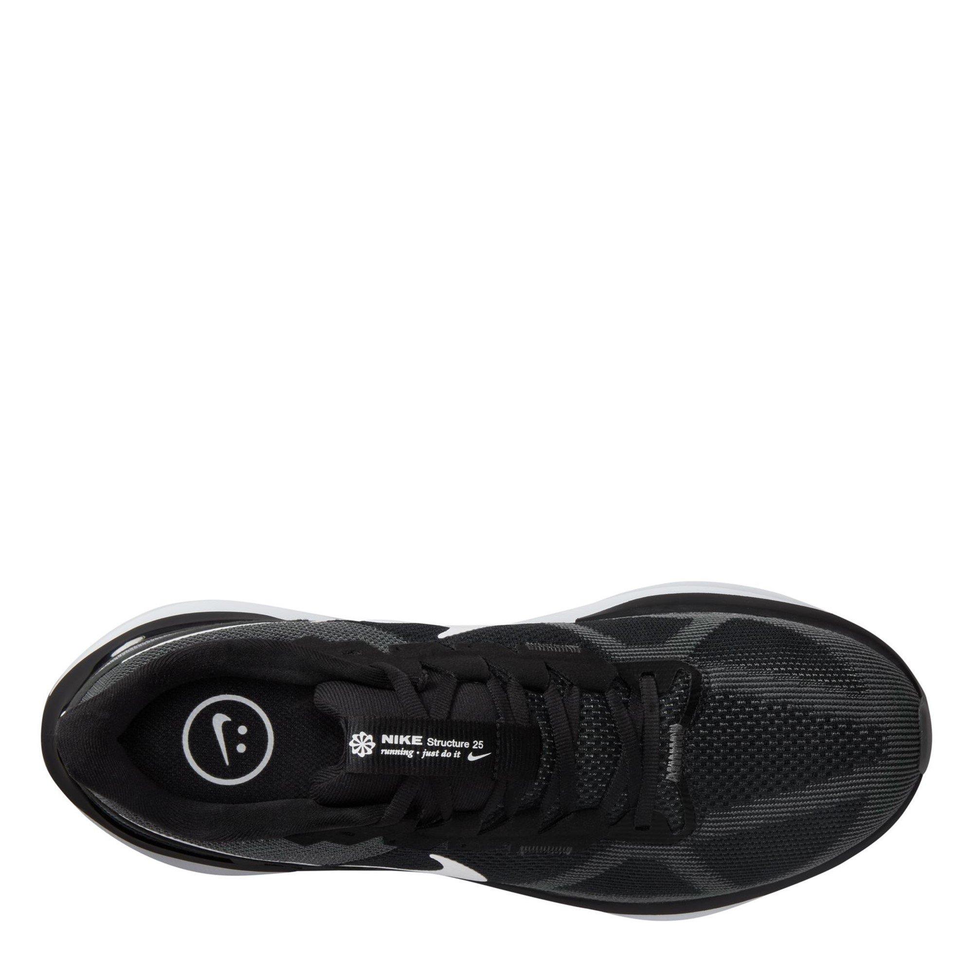 Zwart/Wit - Nike - Structure 25 Road Running Shoes Mens - 10