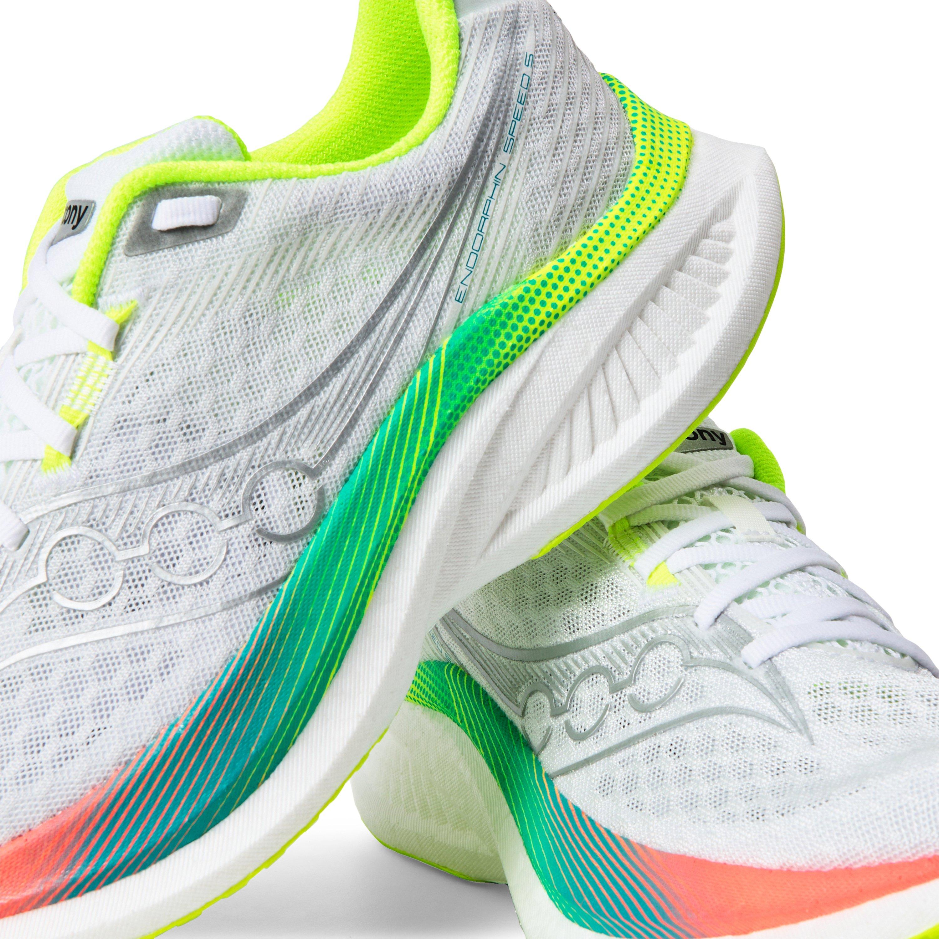 White/Multi - Saucony - Women's Endo Speed 5 Road Running Shoes - 3