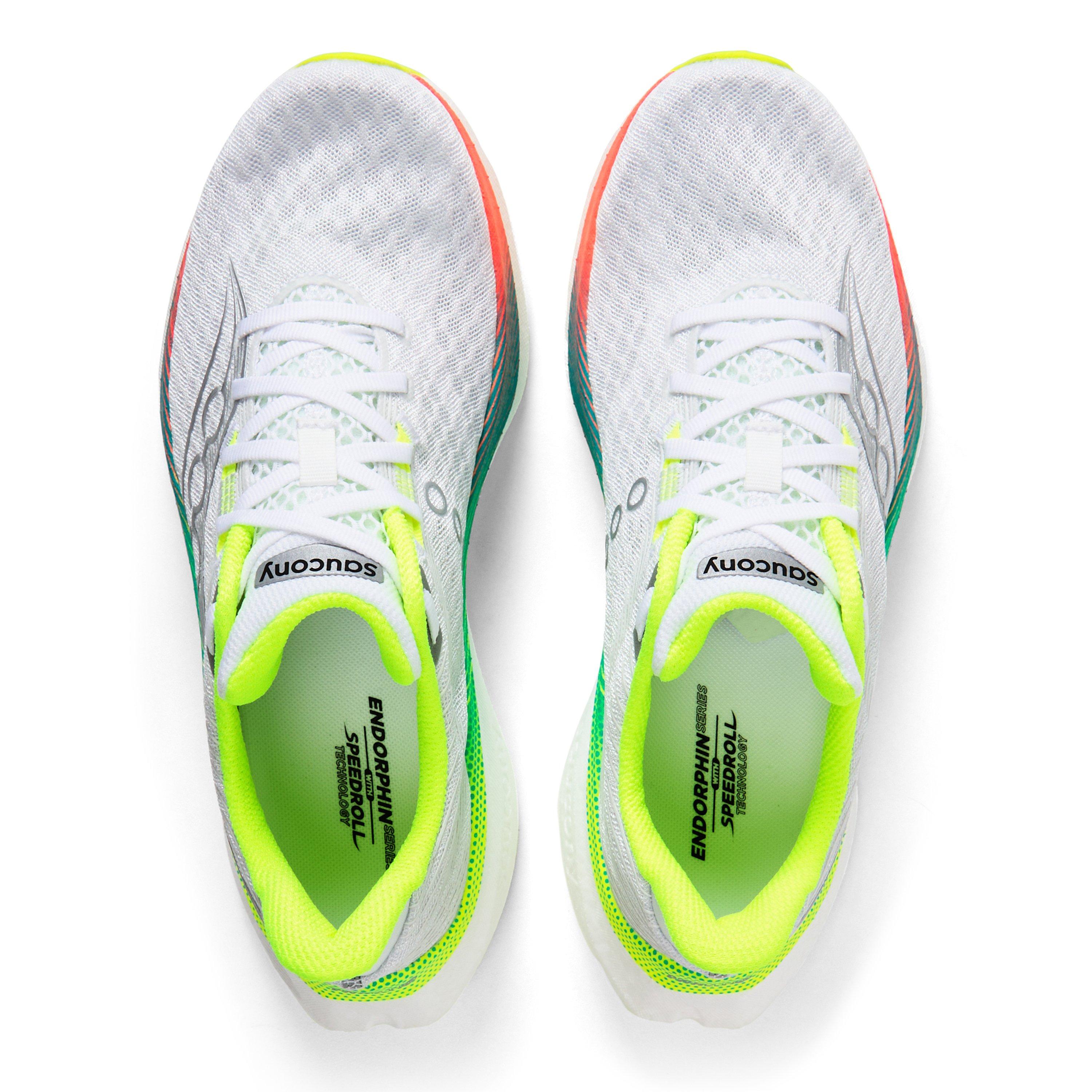 White/Multi - Saucony - Women's Endo Speed 5 Road Running Shoes - 4