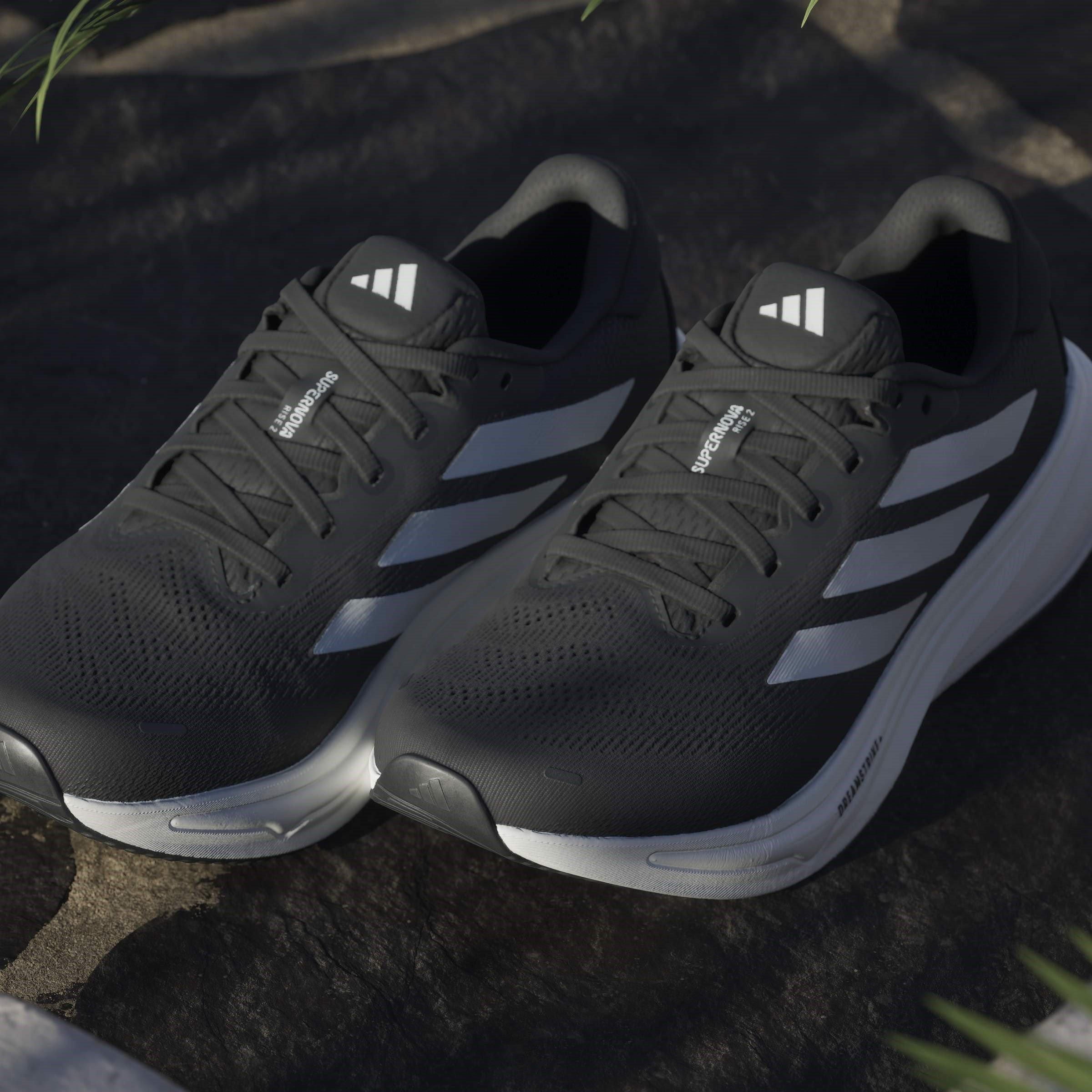 Zwart/Wit - adidas - Supernova Rise 2 Womens Running Shoes - 16