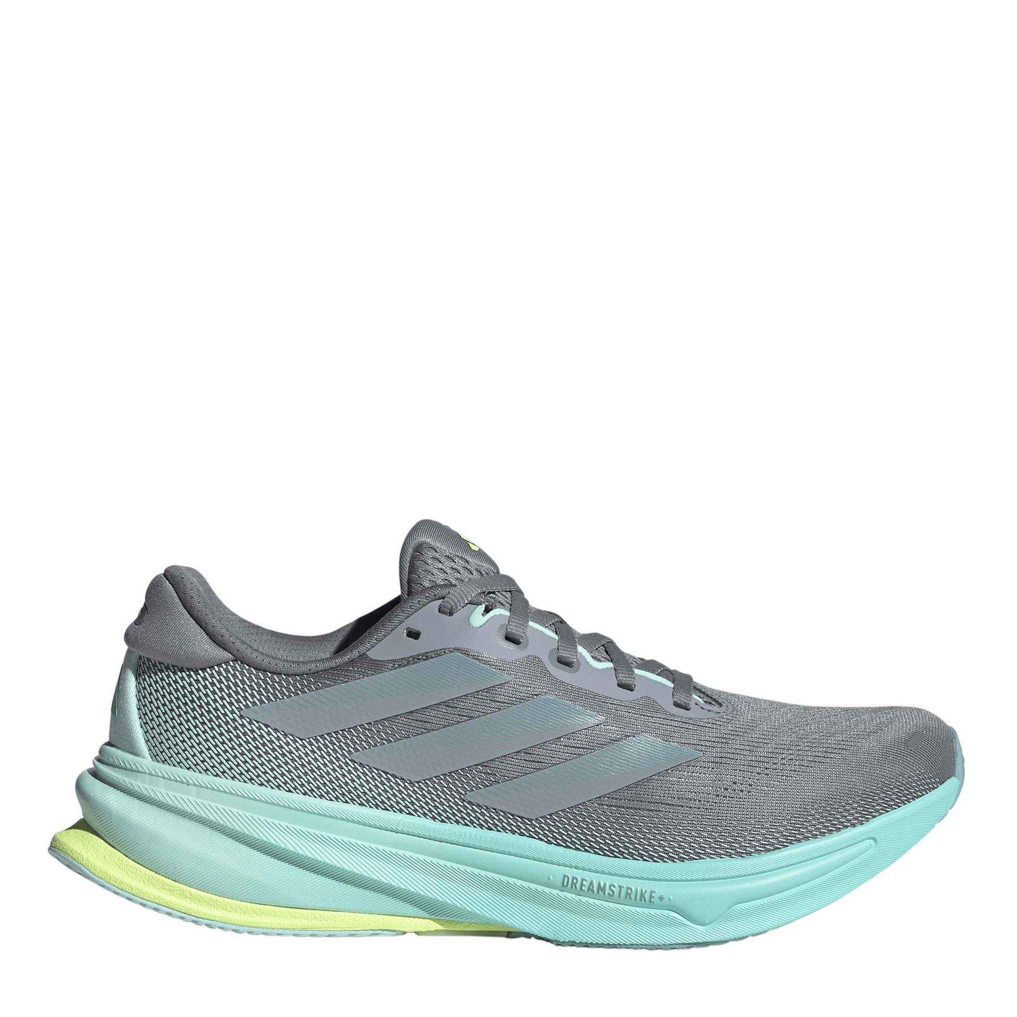 Adidas Women's Supernova Rise 2 Running Shoes - Grey/Aqua - 4 (36.7)