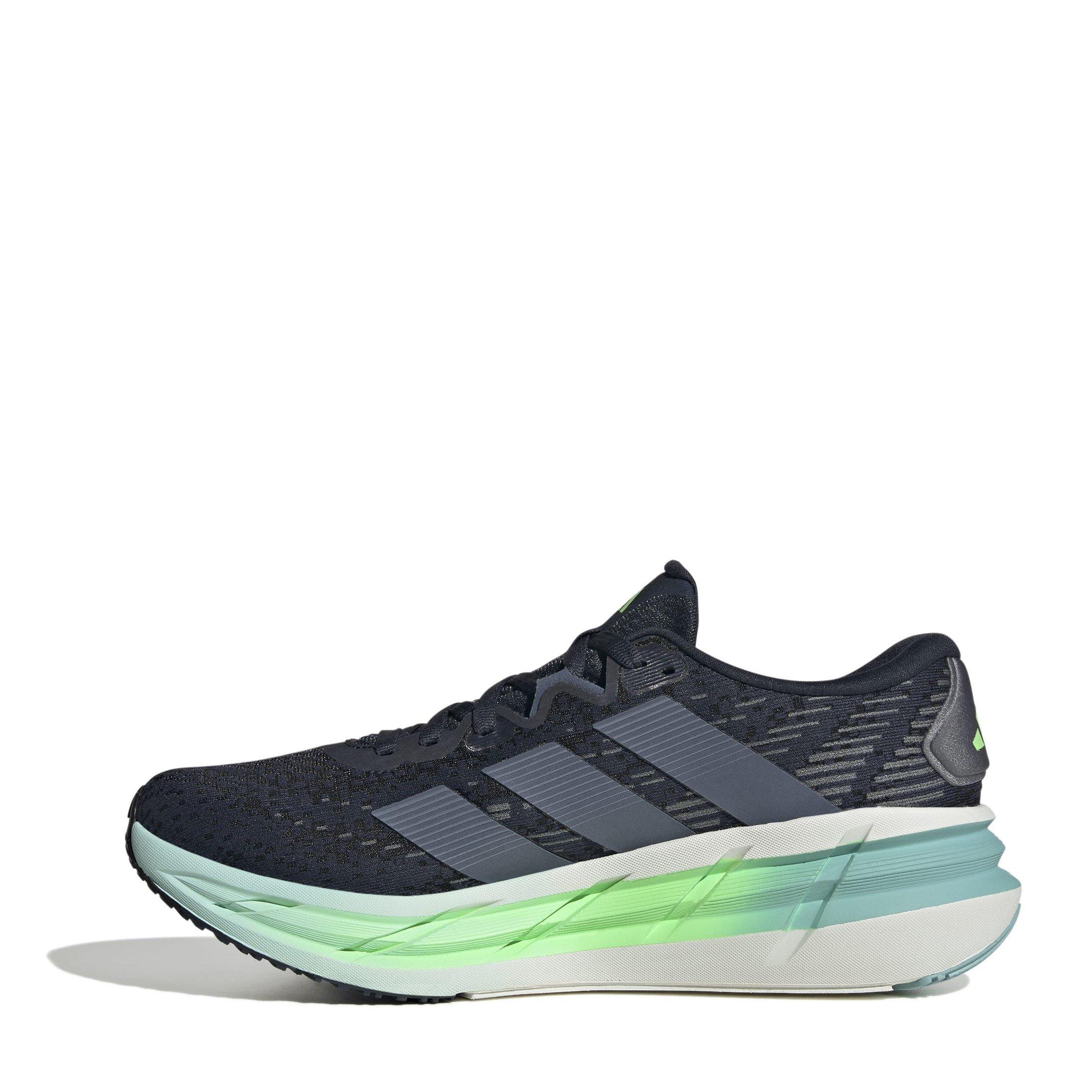 Ink/Lime Burst - adidas - Adistar 4 Mens Running Shoes - 2