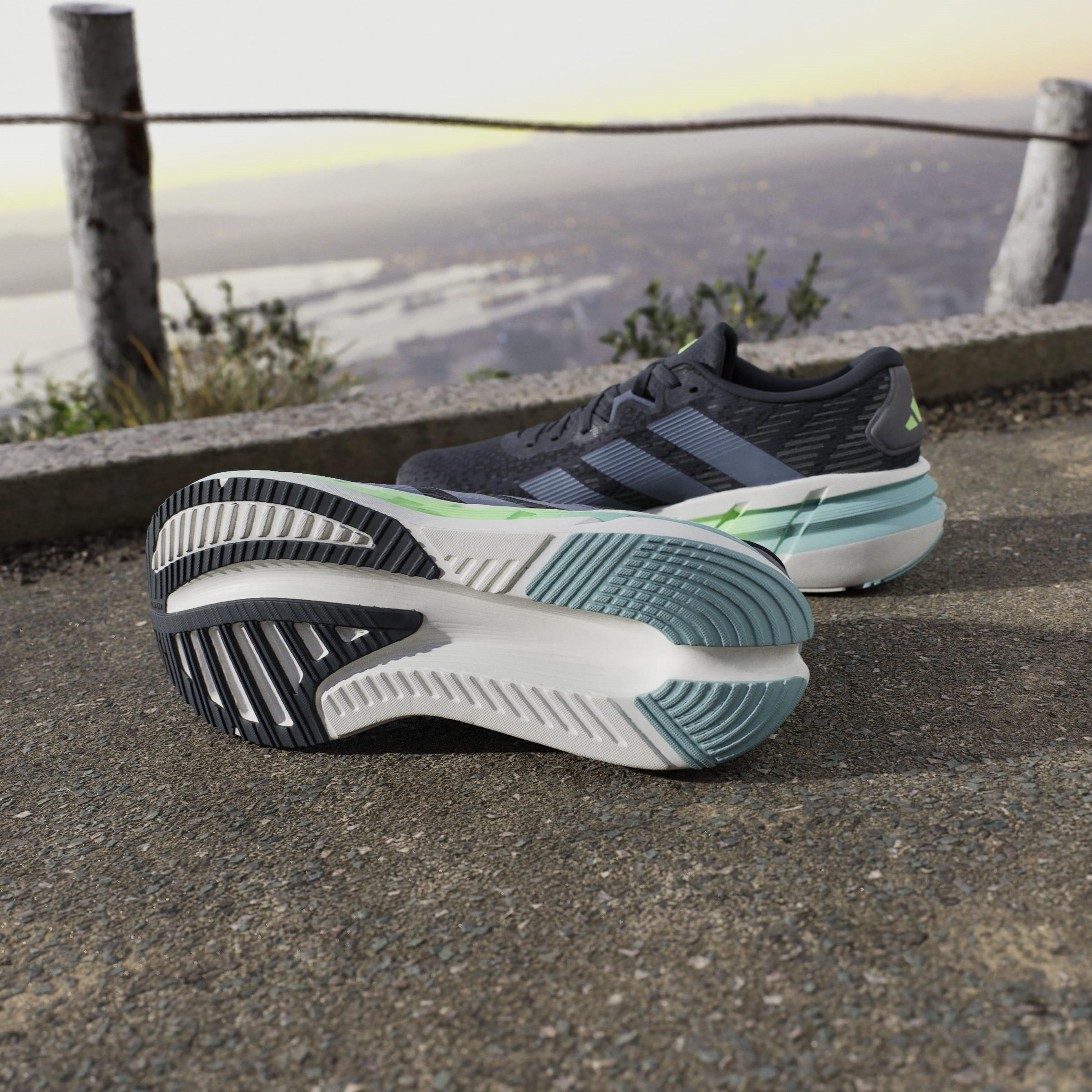 Ink/Lime Burst - adidas - Adistar 4 Mens Running Shoes - 11