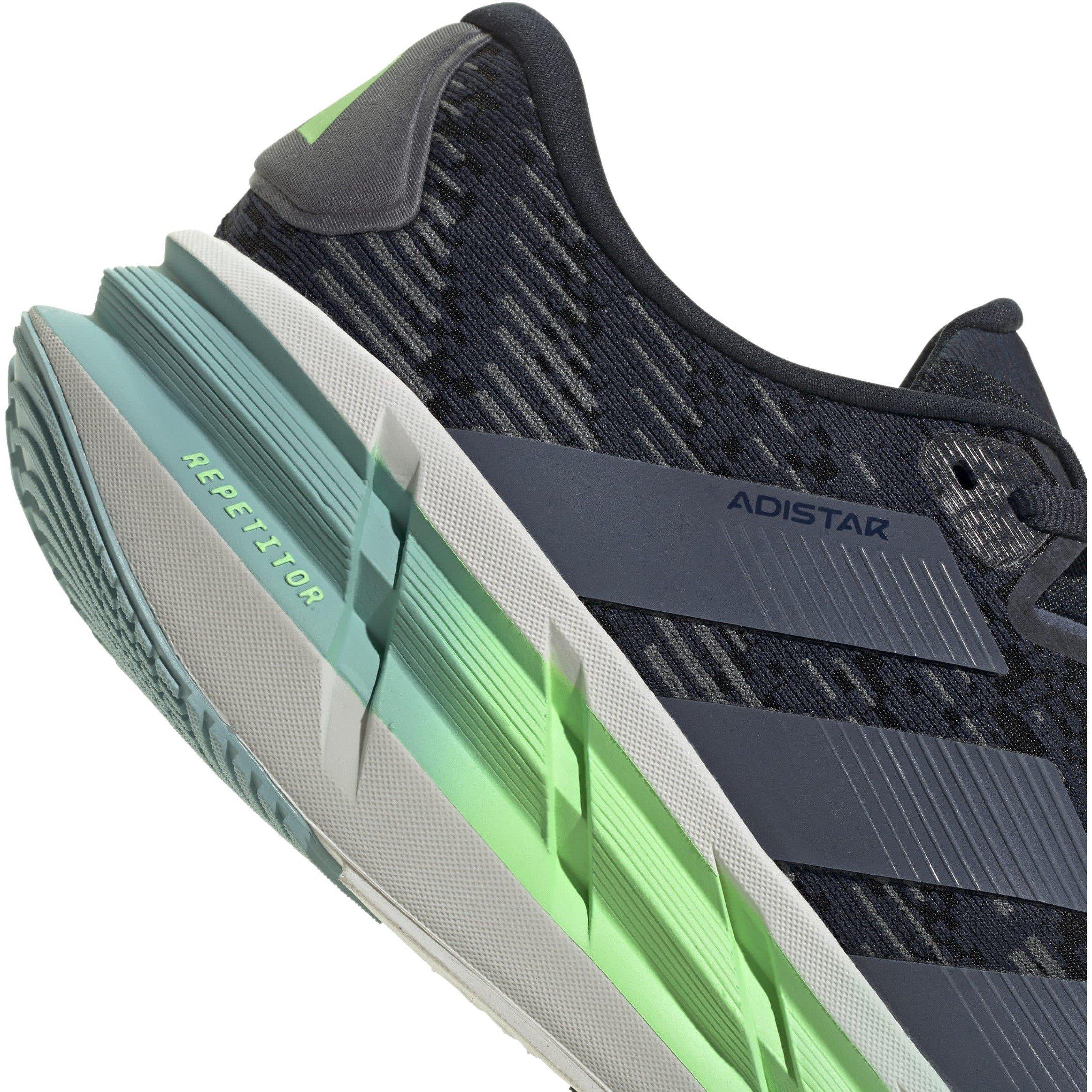 Ink/Lime Burst - adidas - Adistar 4 Mens Running Shoes - 8