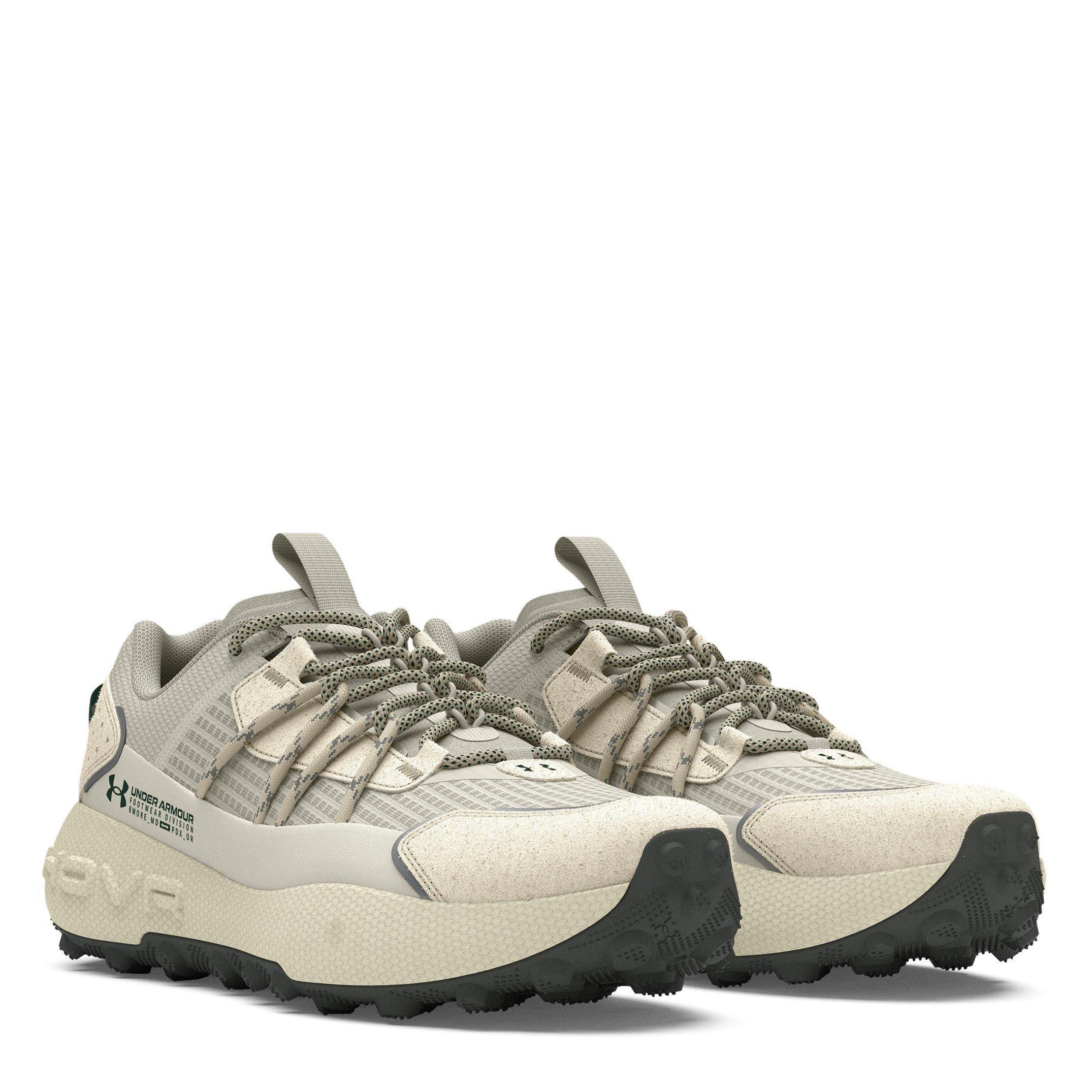 White - Under Armour - Kids' Fat Tire Vent Pro Trail Running Shoes - 5