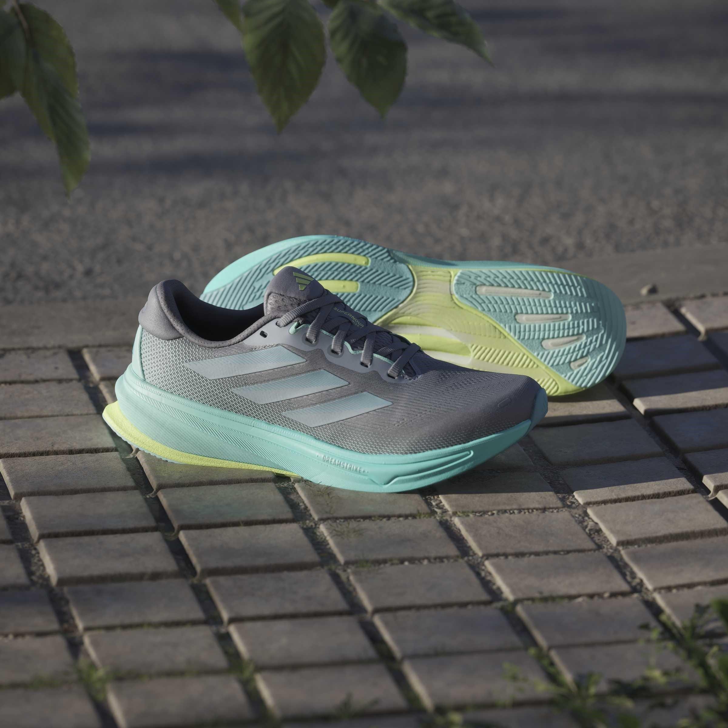 Grey/Grey/Aqua - adidas - Supernova Rise 2 Womens Running Shoes - 15